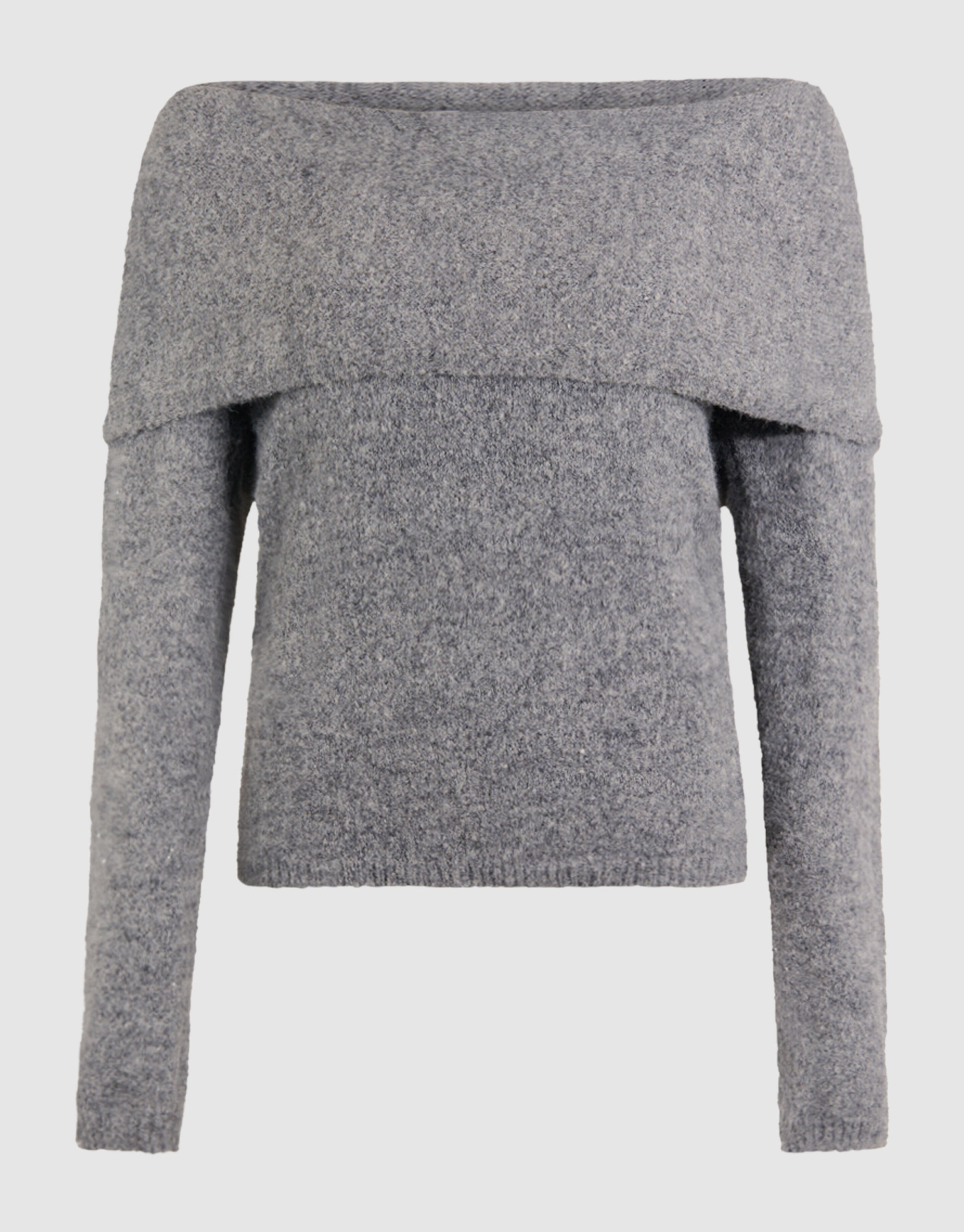 Off Shoulder Trui Grijs SHOEBY WOMEN