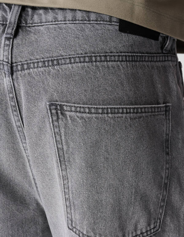 Baggy Fit Jeans Grijs L32 SHOEBY MEN
