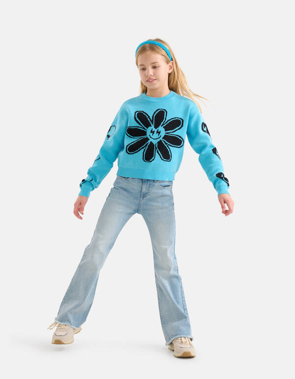 Flared Fit Jeans Bleached SHOEBY GIRLS