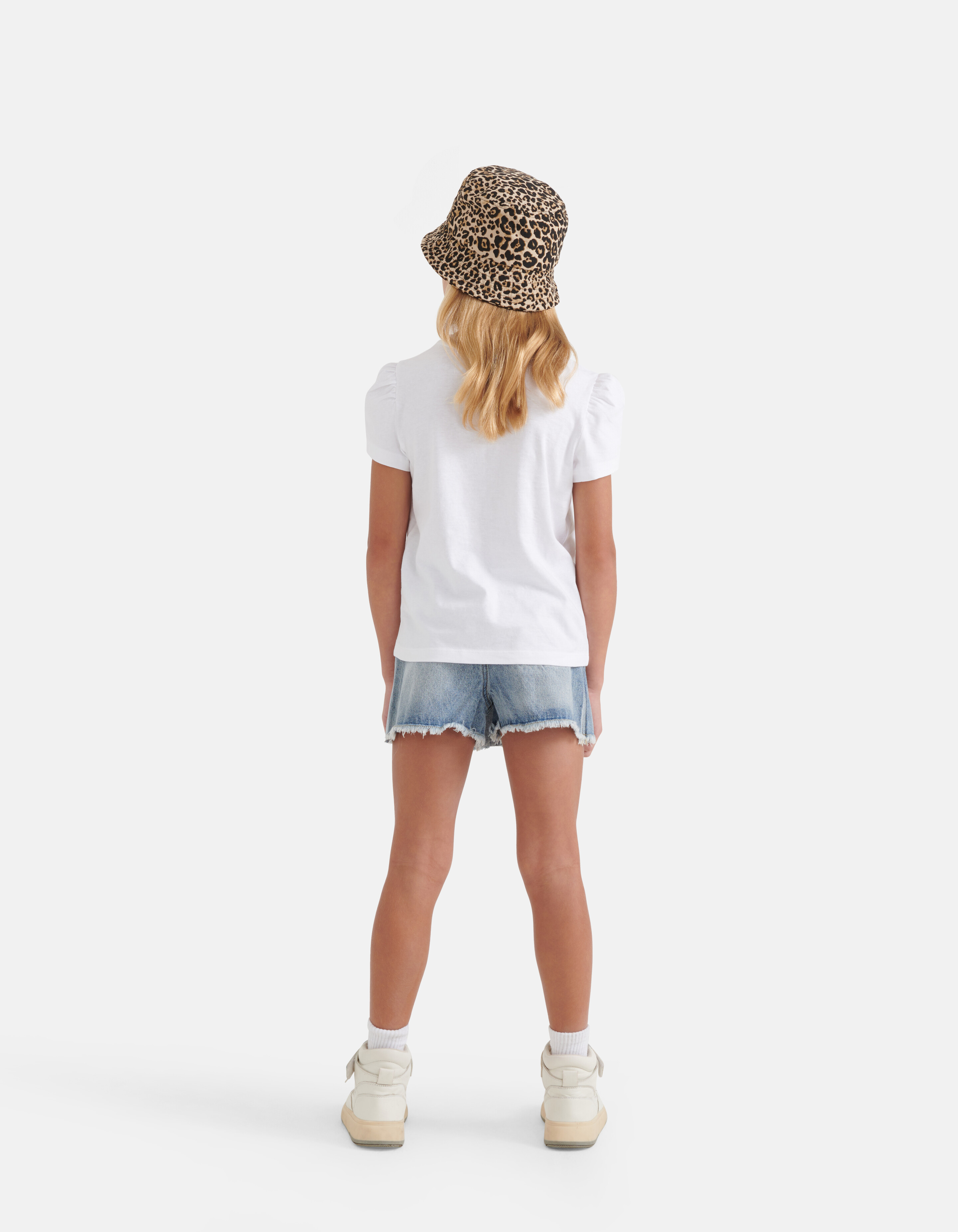 Printed T-shirt Wit SHOEBY GIRLS