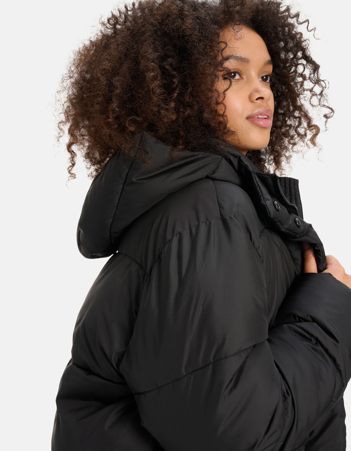 Korte Puffer Jas Zwart SHOEBY WOMEN