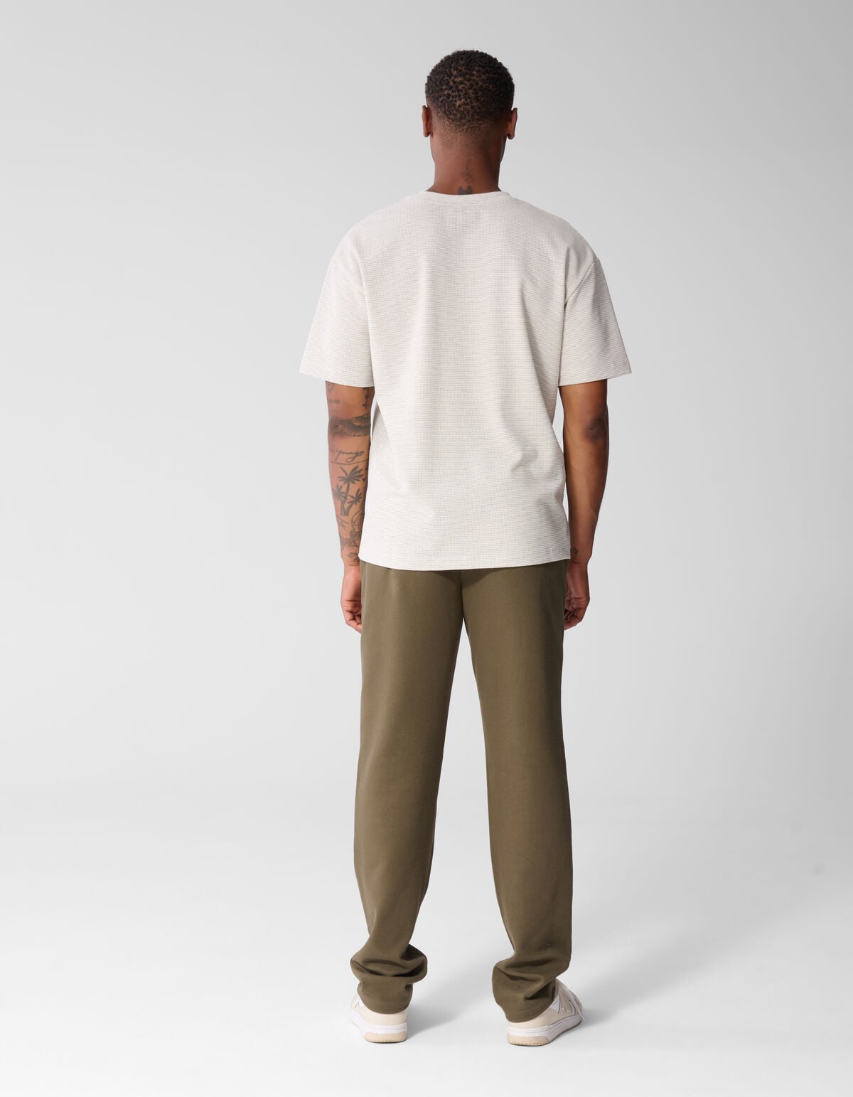 Honeycomb T-shirt Lichtgrijs SHOEBY MEN