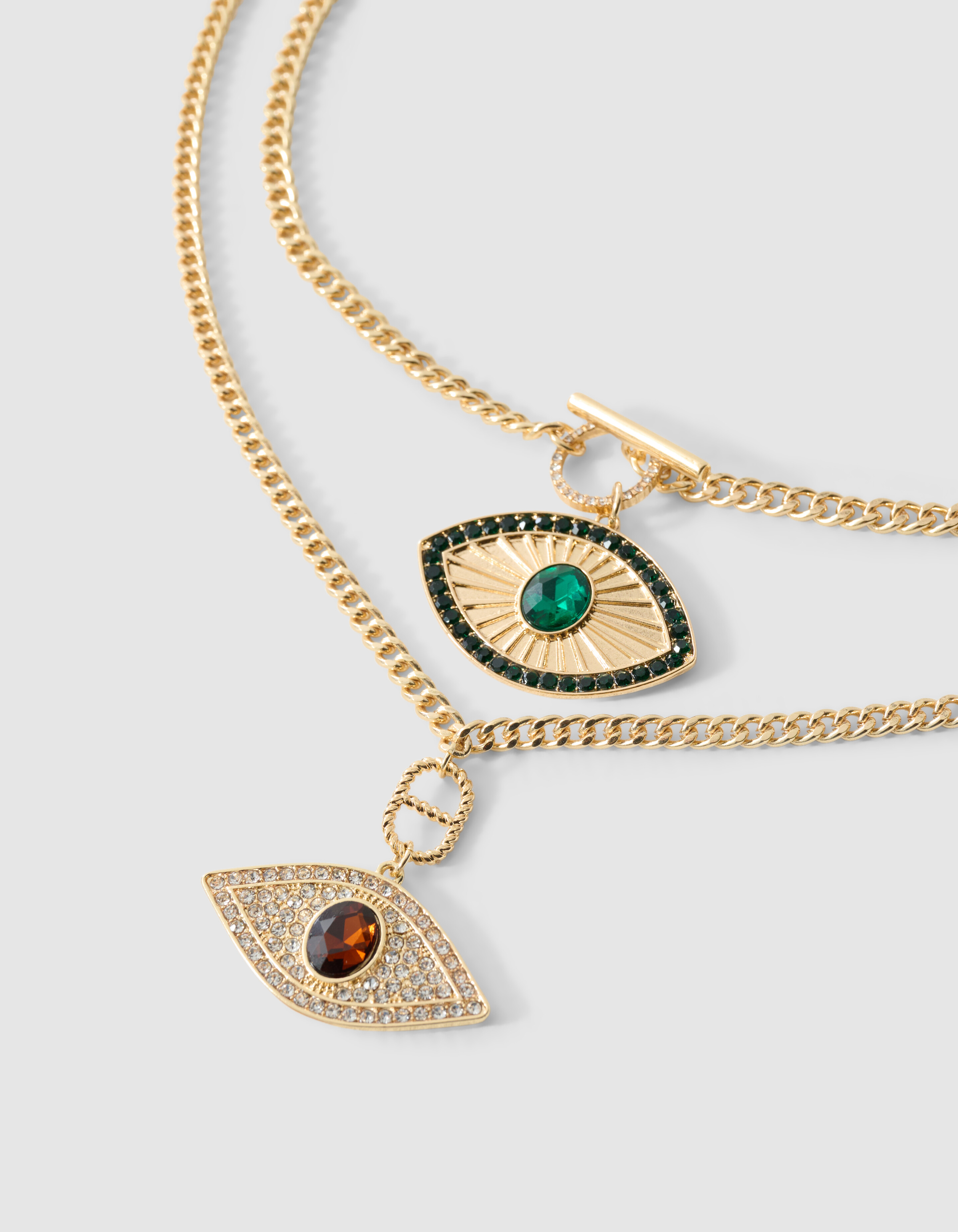 Double Eye Ketting Goud By Fred SHOEBY ACCESSOIRES