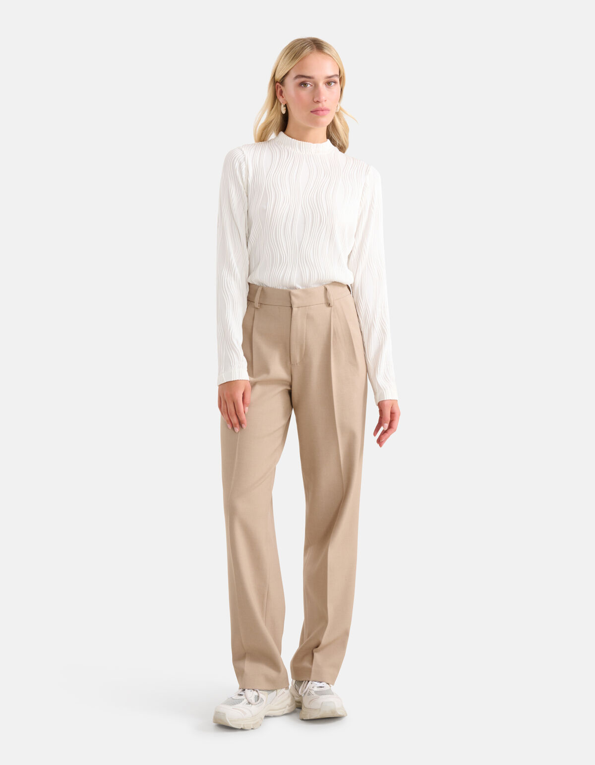 Straight Fit Pantalon Beige SHOEBY WOMEN