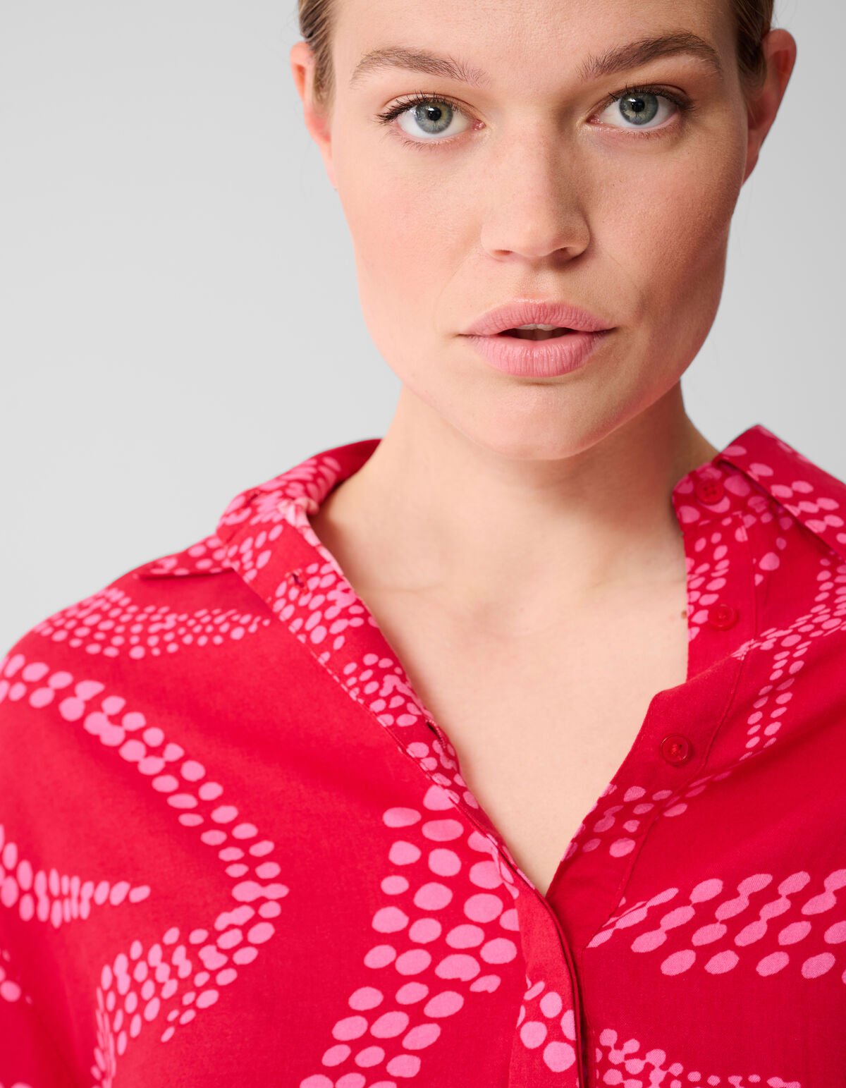 Printed Blouse Rood SHOEBY WOMEN