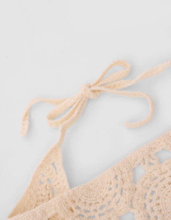 Cherry Crochet Sjaal Gebroken Wit SHOEBY ACCESSOIRES