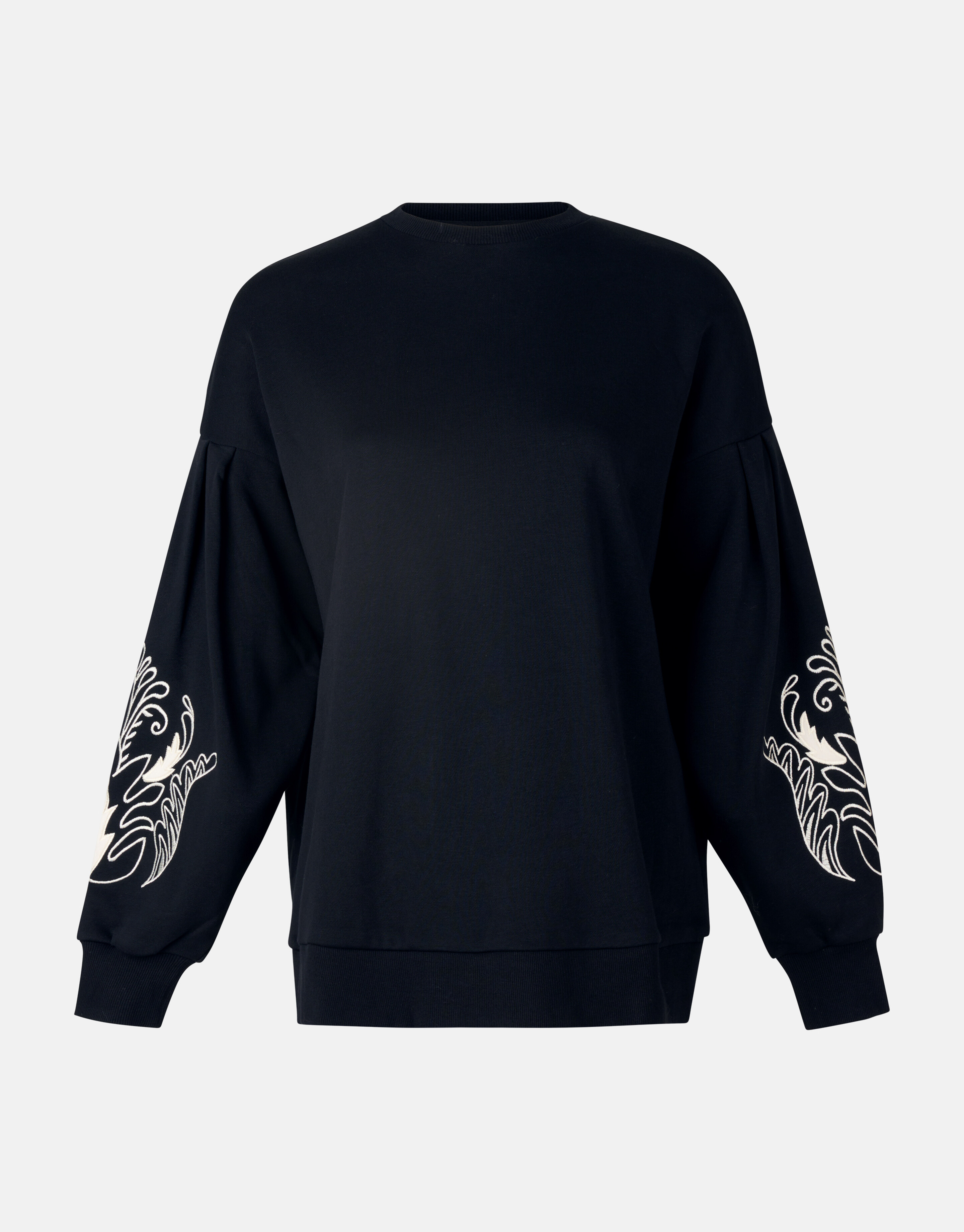 Embroidery Patch Sweater Zwart SHOEBY WOMEN