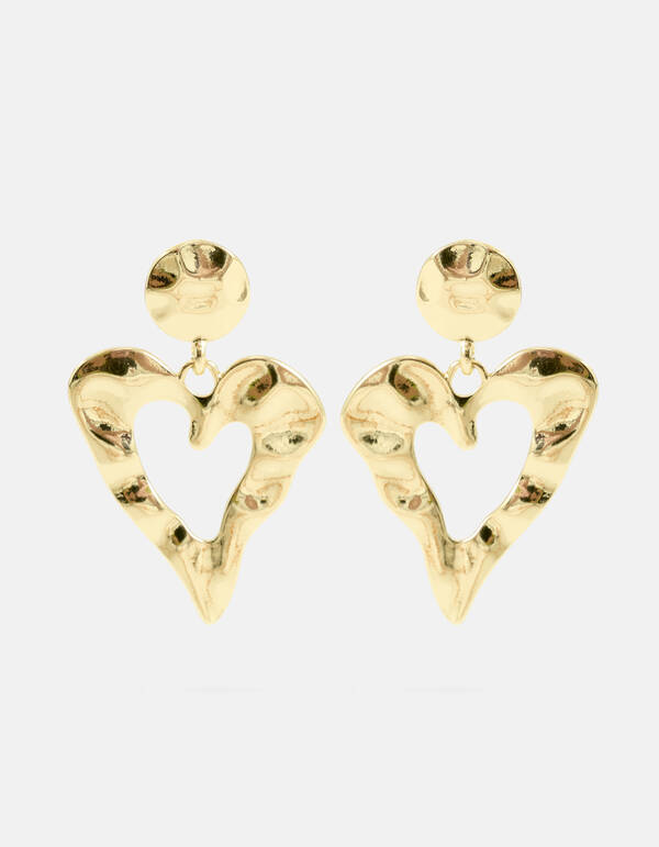 Hart Oorbellen Goud SHOEBY ACCESSOIRES