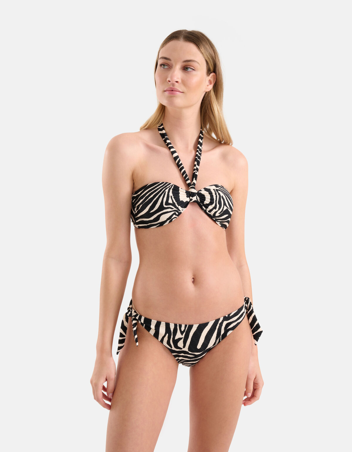 Zebra Print Bikini Broekje Zwart/Wit SHOEBY ACCESSOIRES