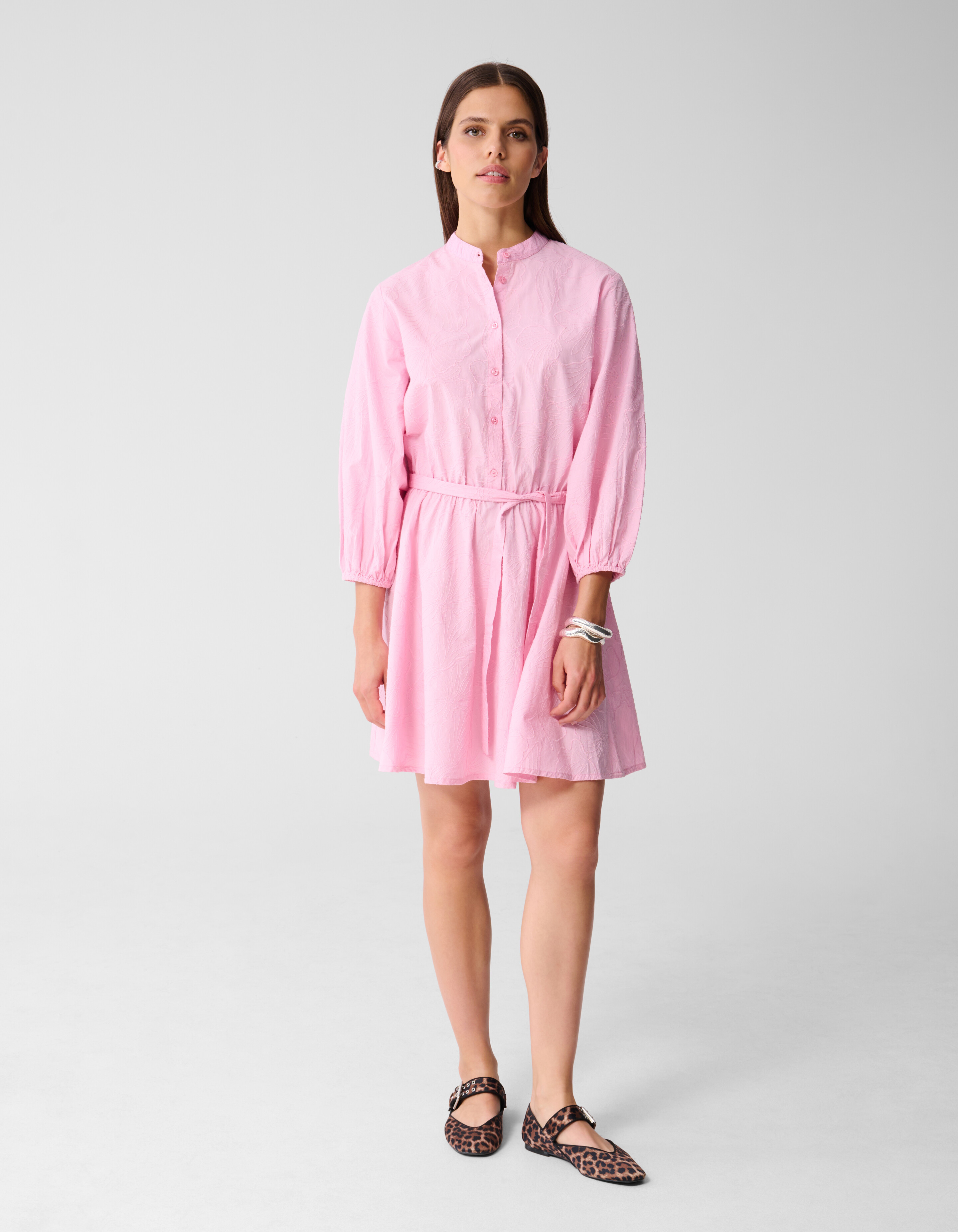 Flower Cord Jurk Roze SHOEBY WOMEN