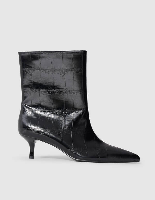 Croco Laarzen Zwart SHOEBY SHOES