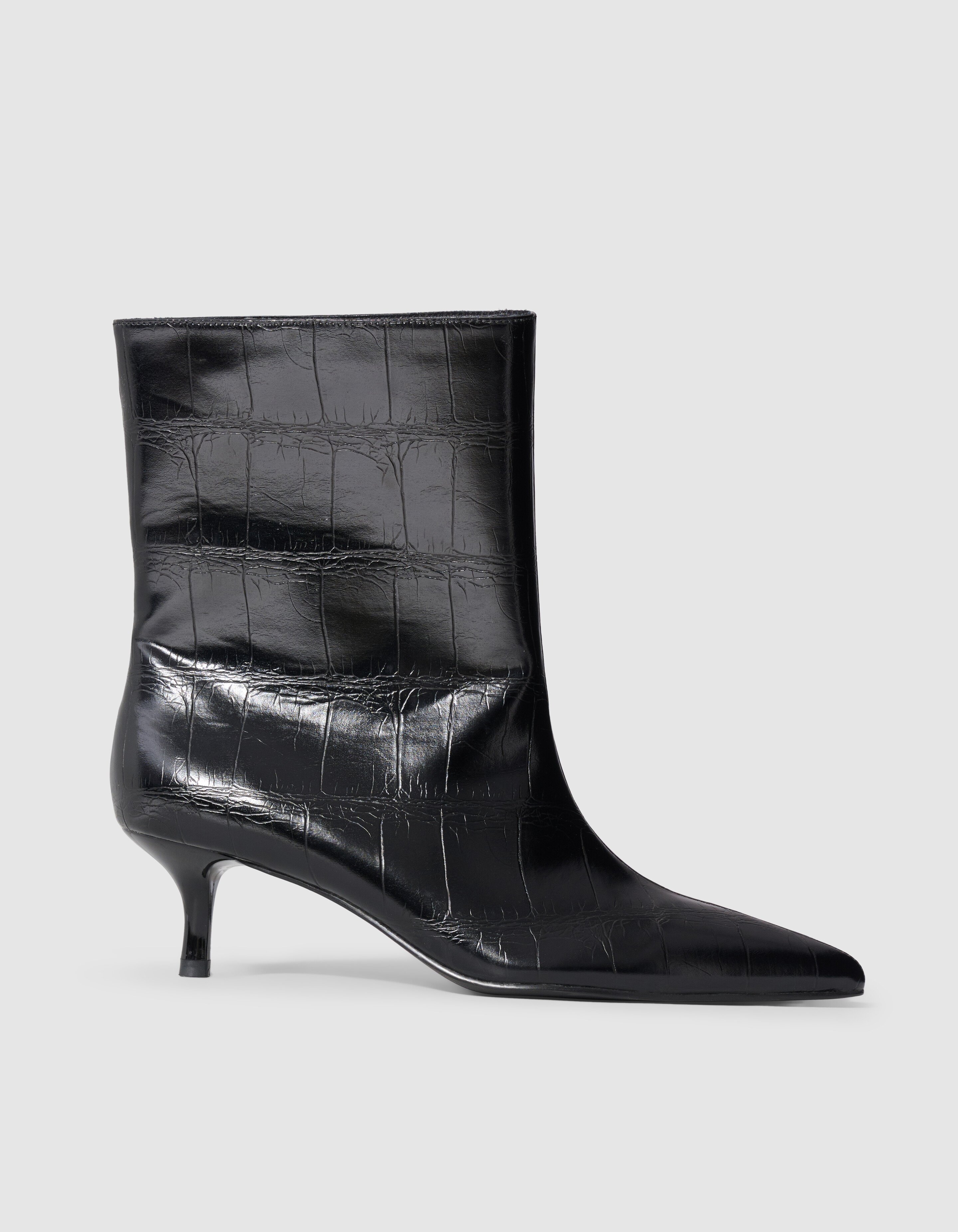 Croco Laarzen Zwart SHOEBY SHOES