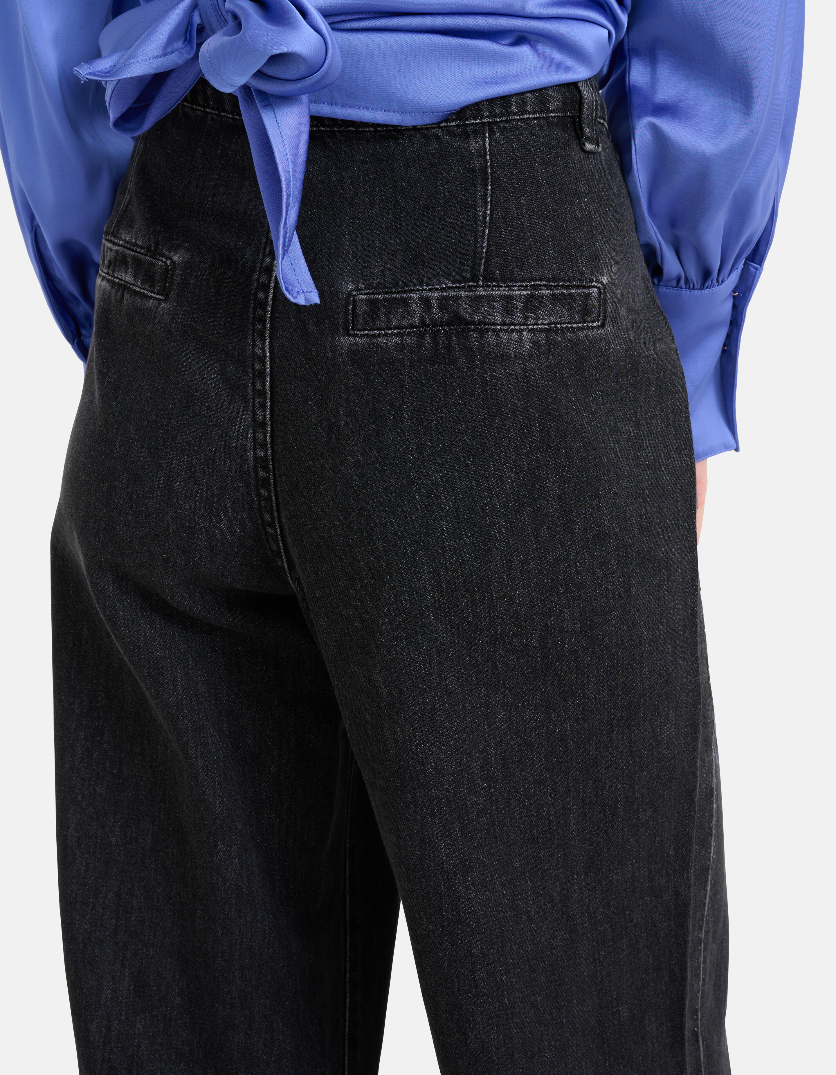 Strass Wide Leg Jeans Donkergrijs L32 By Mieke SHOEBY WOMEN