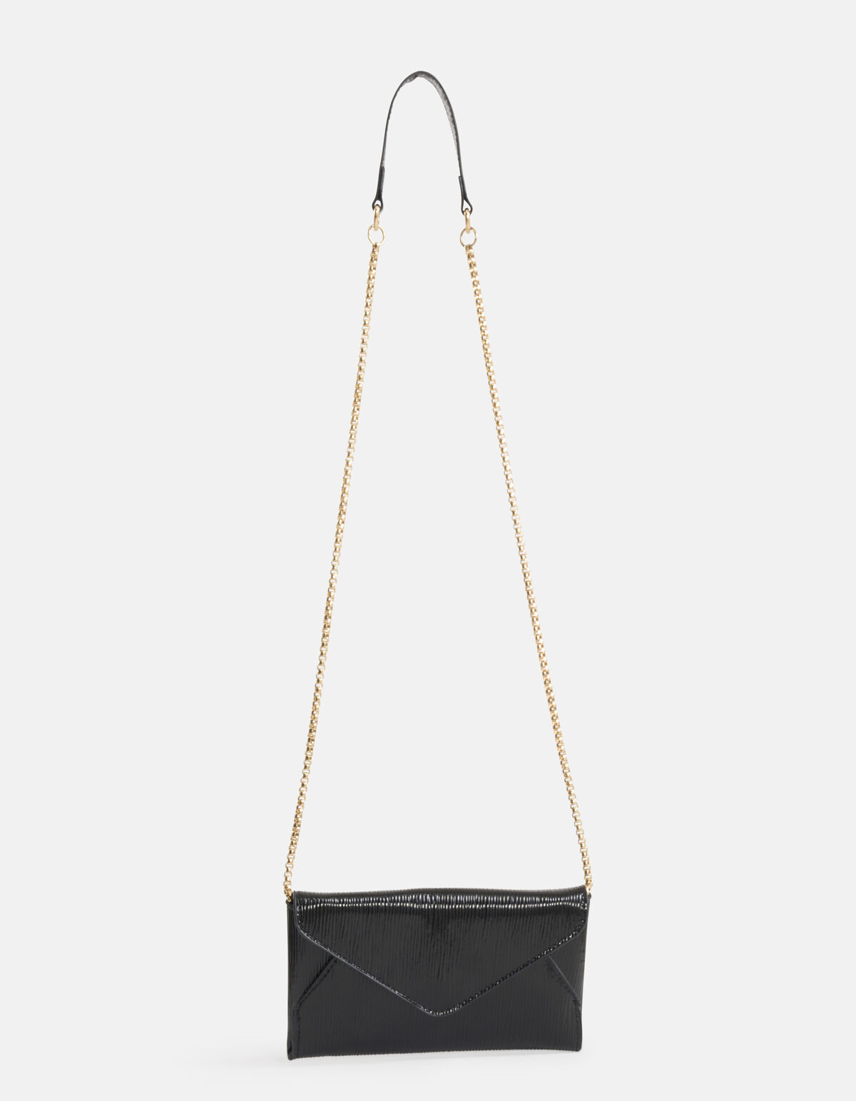 Metallic Clutch Zwart SHOEBY ACCESSOIRES