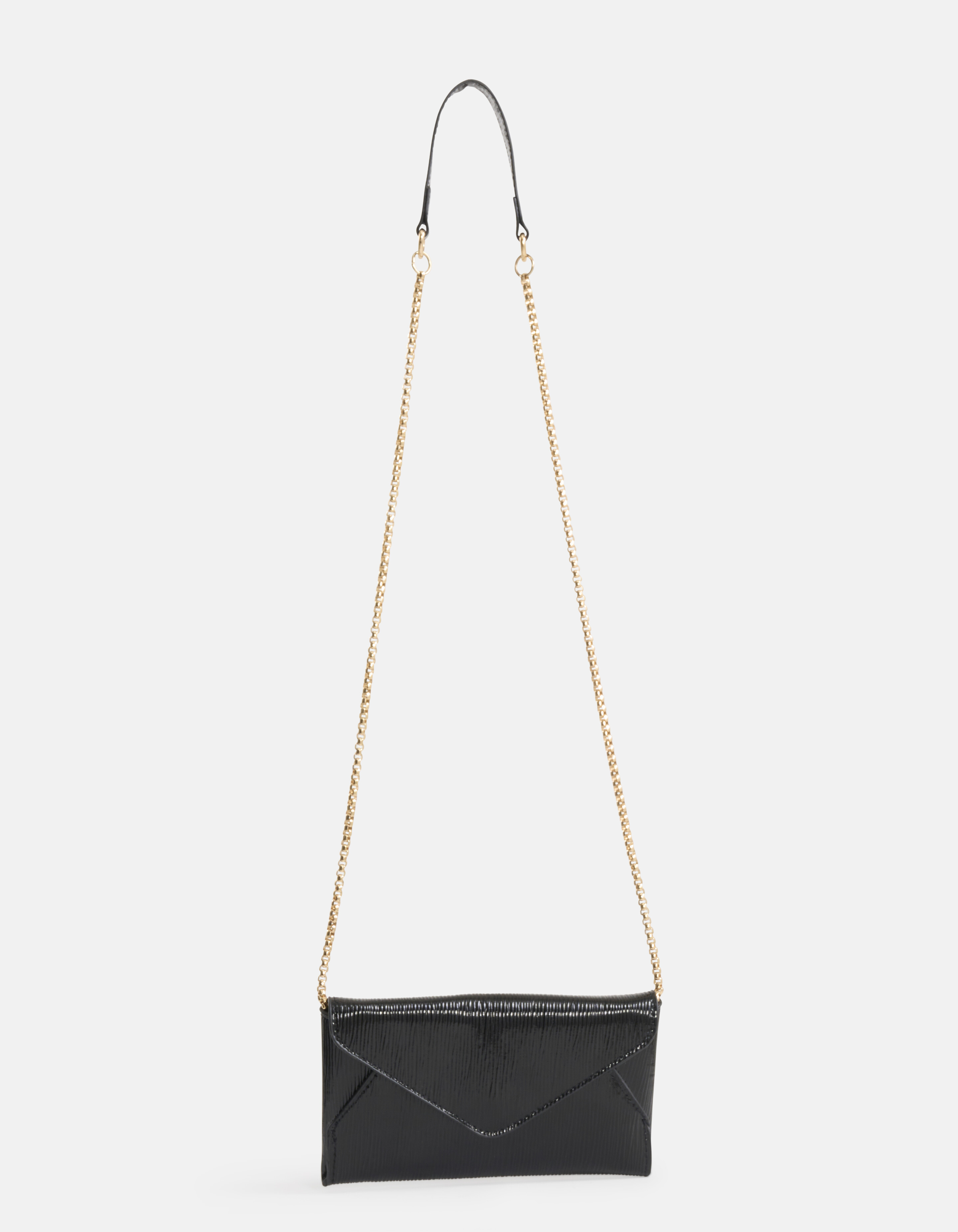 Metallic Clutch Zwart SHOEBY ACCESSOIRES