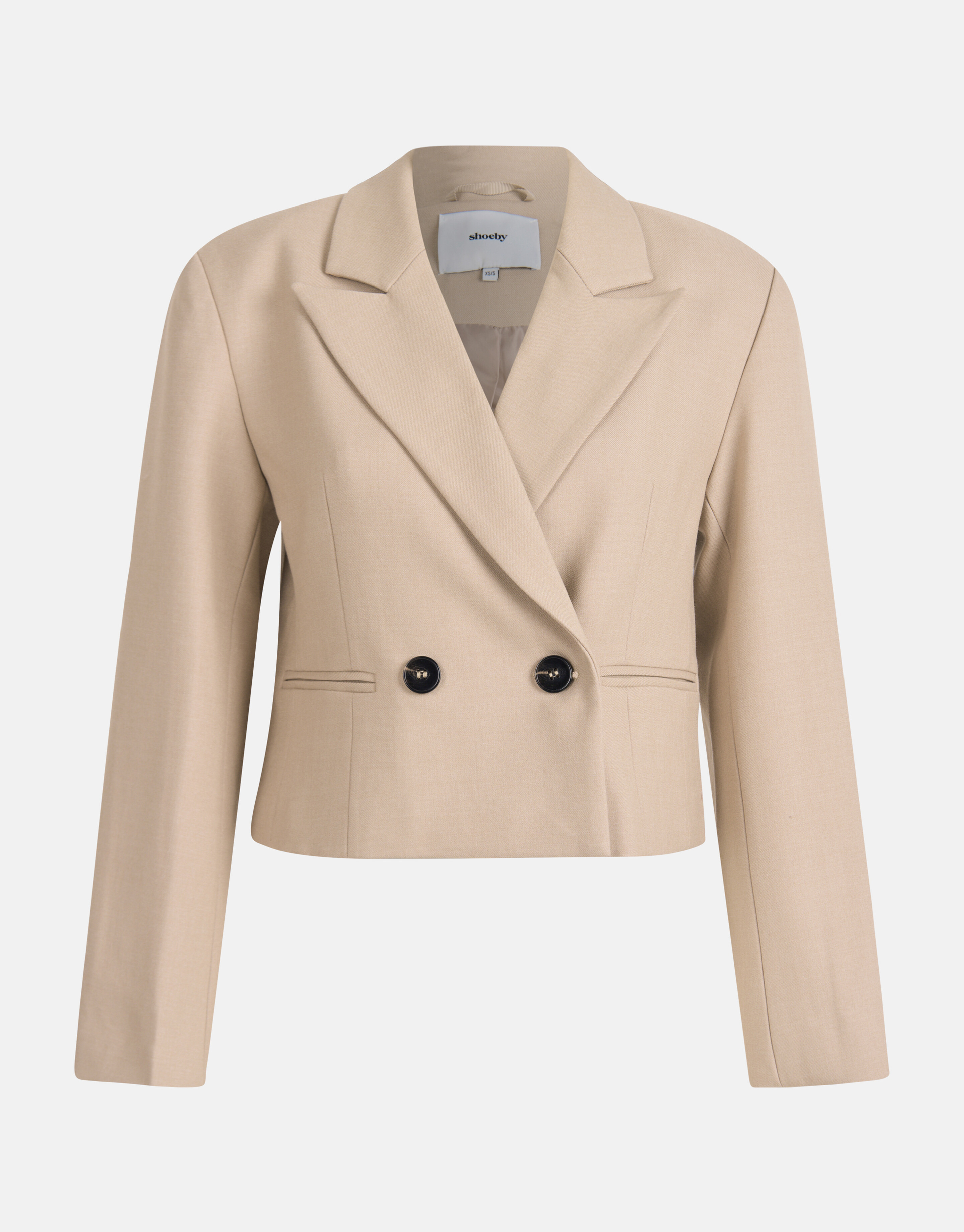 Cropped Blazer Beige SHOEBY WOMEN