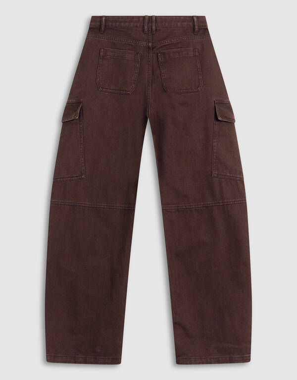 Cargo Balloon Fit Broek Donkerbruin SHOEBY GIRLS