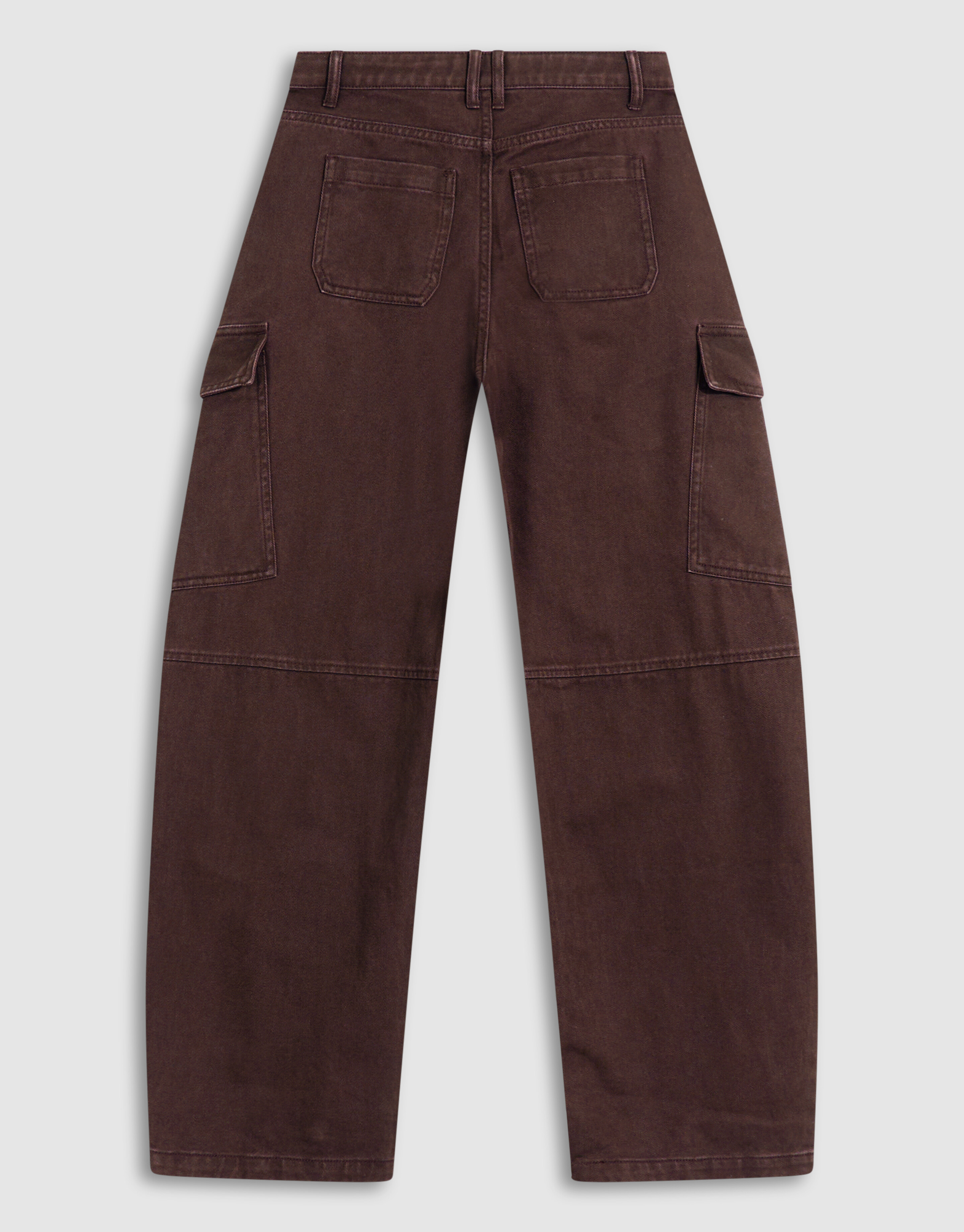 Cargo Balloon Fit Broek Donkerbruin SHOEBY GIRLS