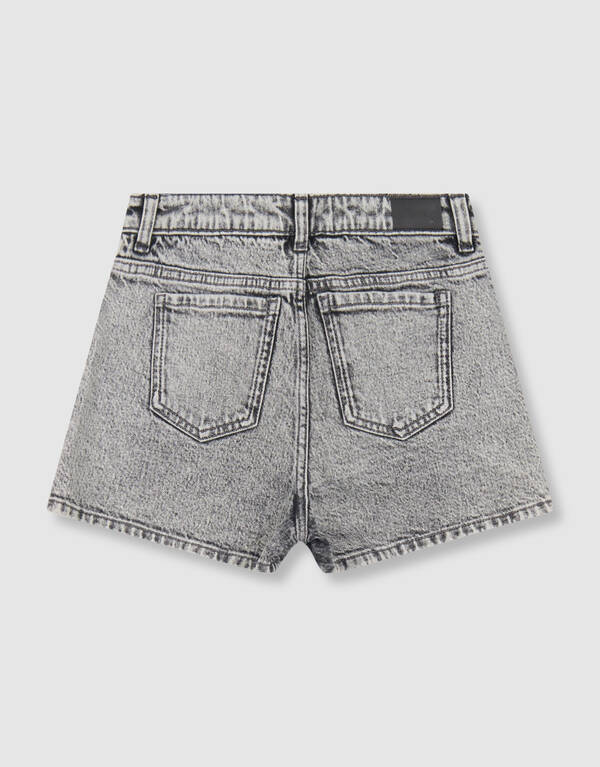 Strass Denim Short Grijs SHOEBY GIRLS