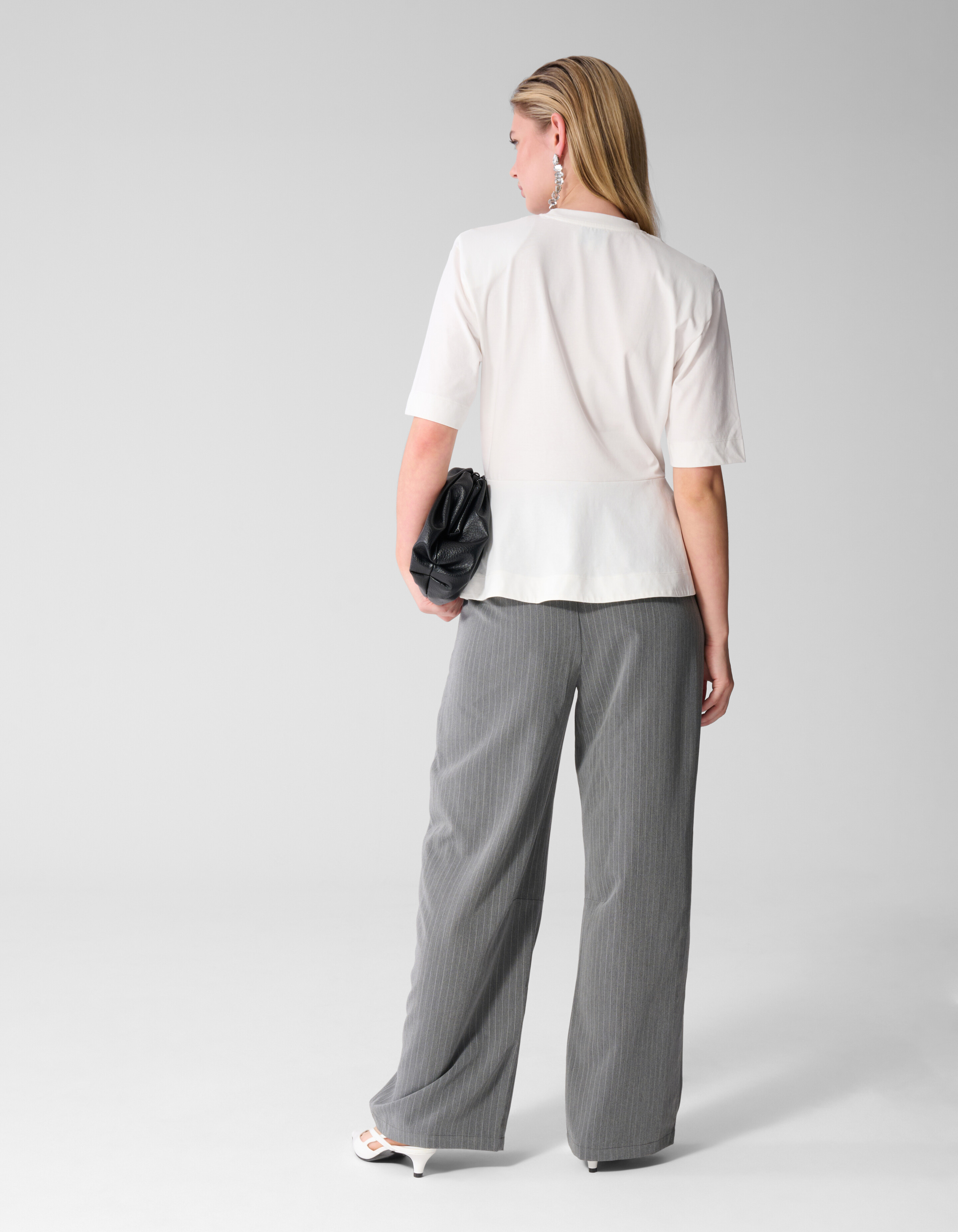 Peplum T-shirt Wit SHOEBY WOMEN