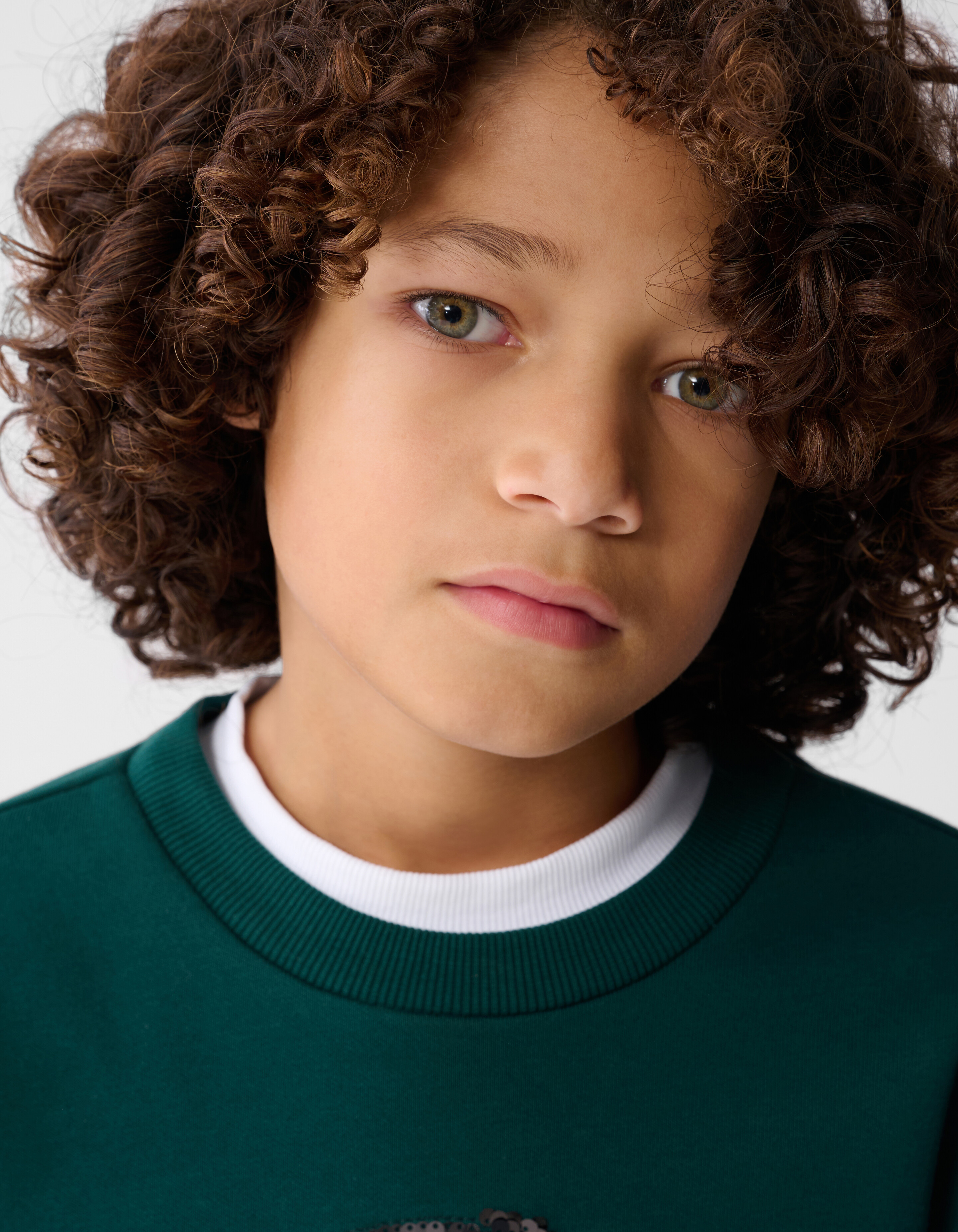 Two Way Sequin Sweater Donkergroen SHOEBY BOYS