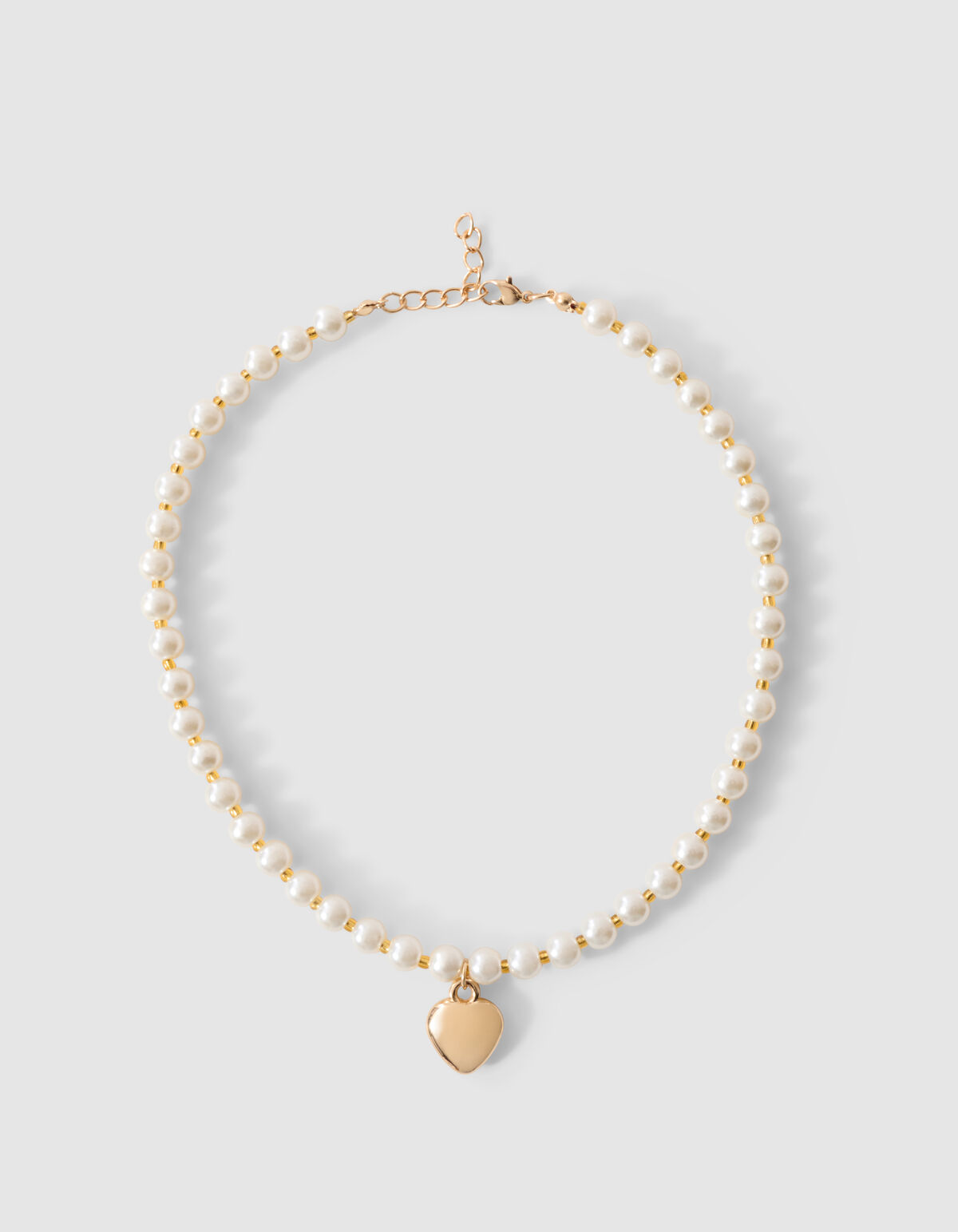 Parel Heart Ketting Goud SHOEBY ACCESSOIRES