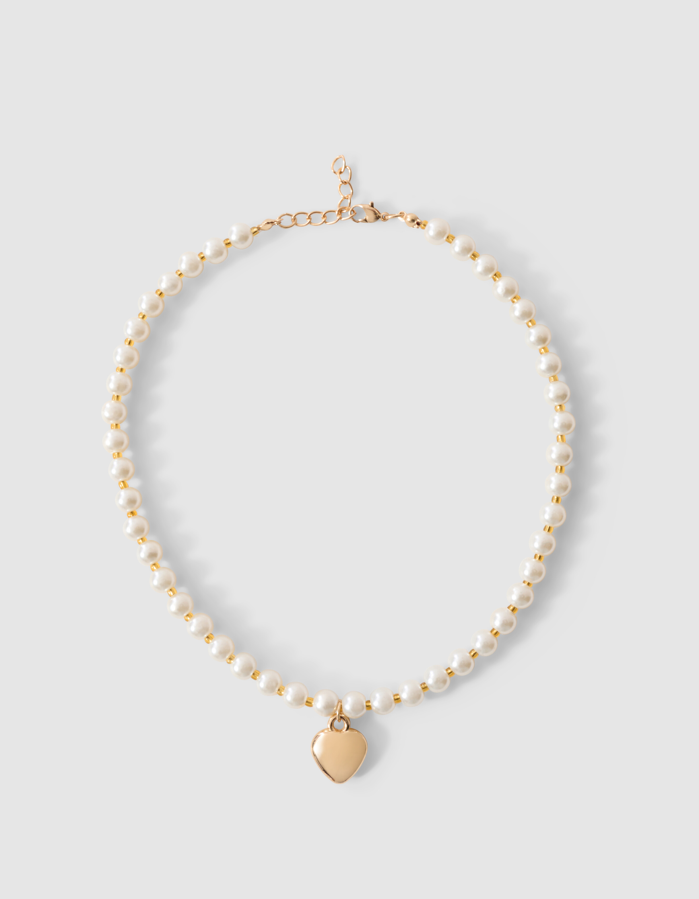 Parel Heart Ketting Goud SHOEBY ACCESSOIRES