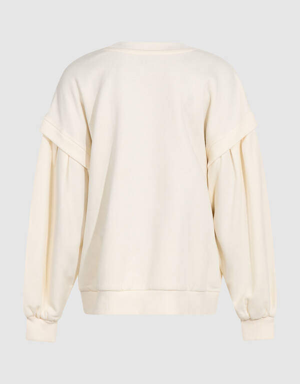 Pleated Sweater Gebroken Wit SHOEBY GIRLS