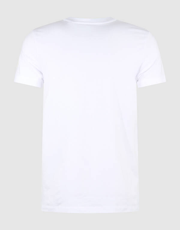 Basis V-hals T-shirt Wit SHOEBY MEN