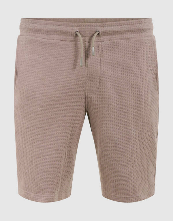 Waffle Structuur Short Lichtbruin SHOEBY MEN