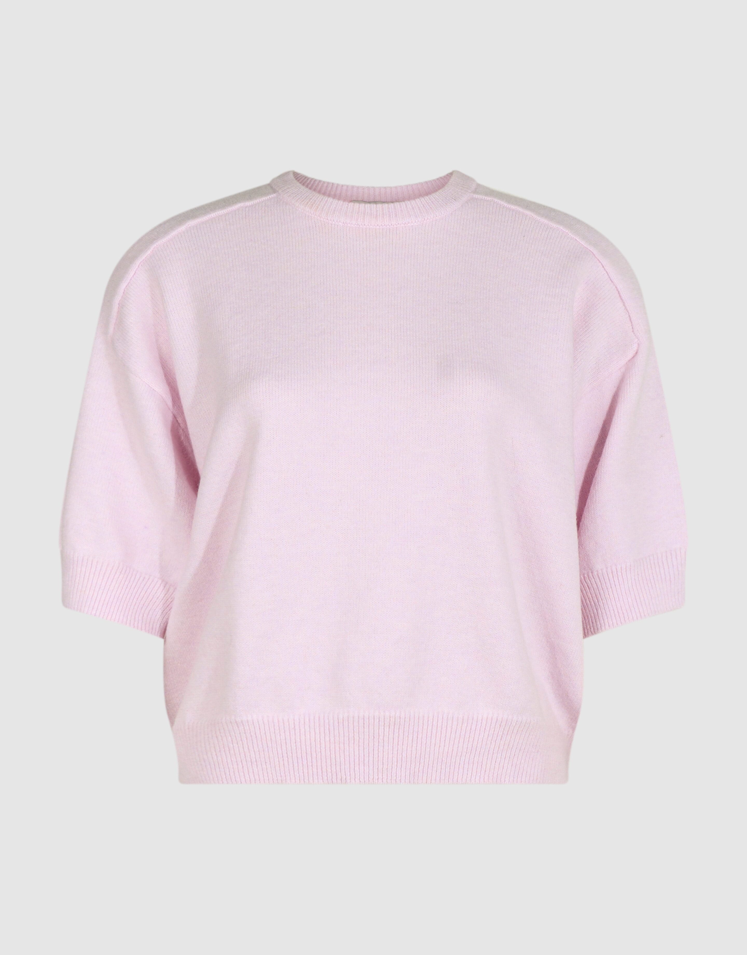 Shortsleeve Gebreide Trui Lichtroze By Mieke SHOEBY WOMEN