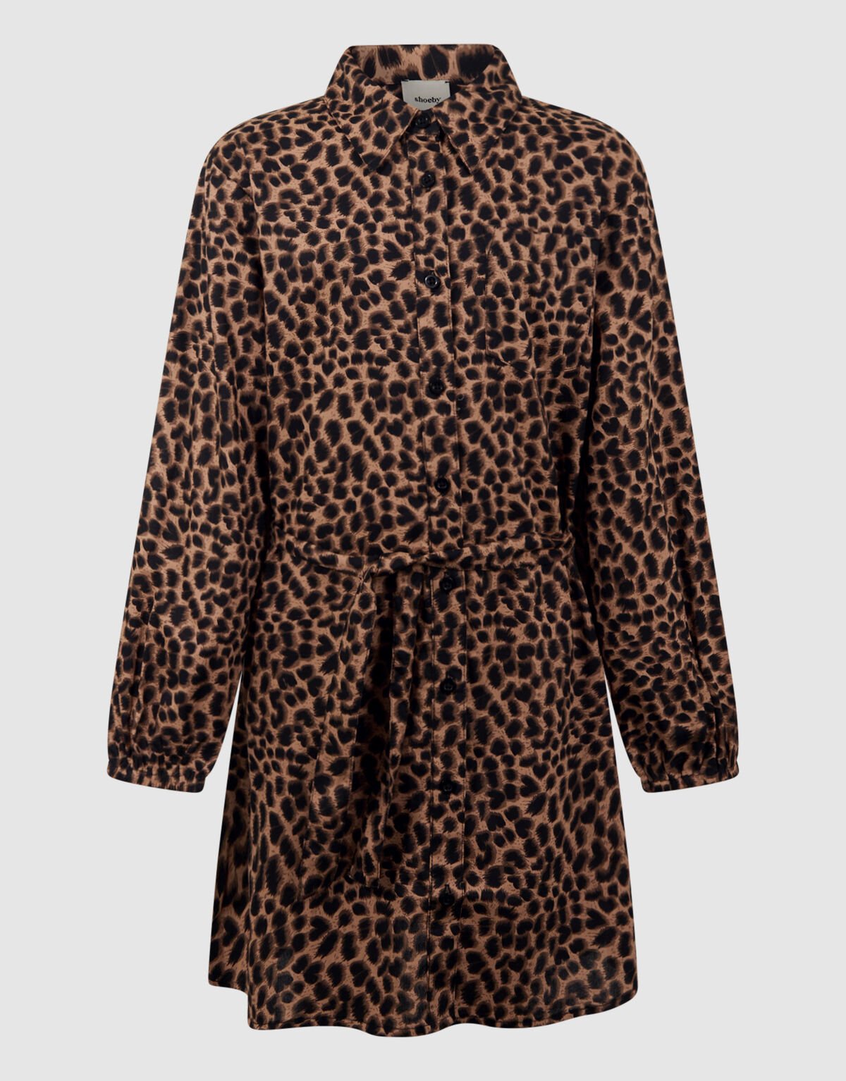 Leopard Mini Jurk Bruin SHOEBY GIRLS