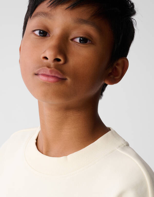 New York Artwork Sweater Gebroken Wit SHOEBY BOYS