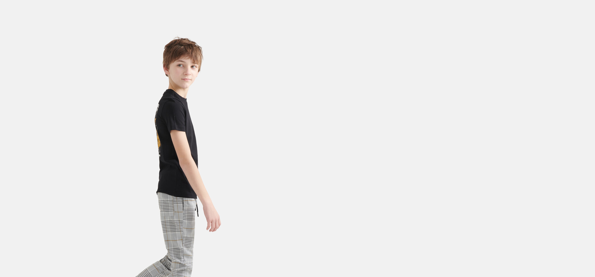 Grafisch Artwork T-shirt Zwart SHOEBY BOYS