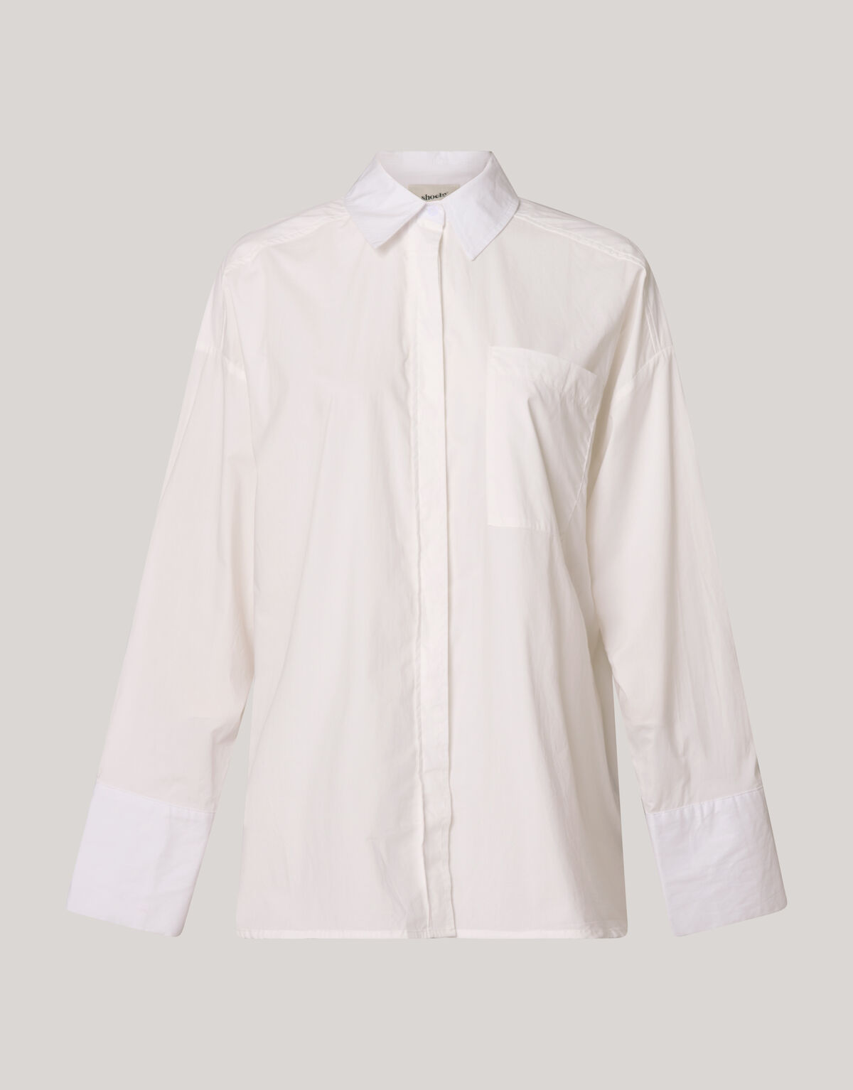 Poplin Blouse Wit SHOEBY WOMEN