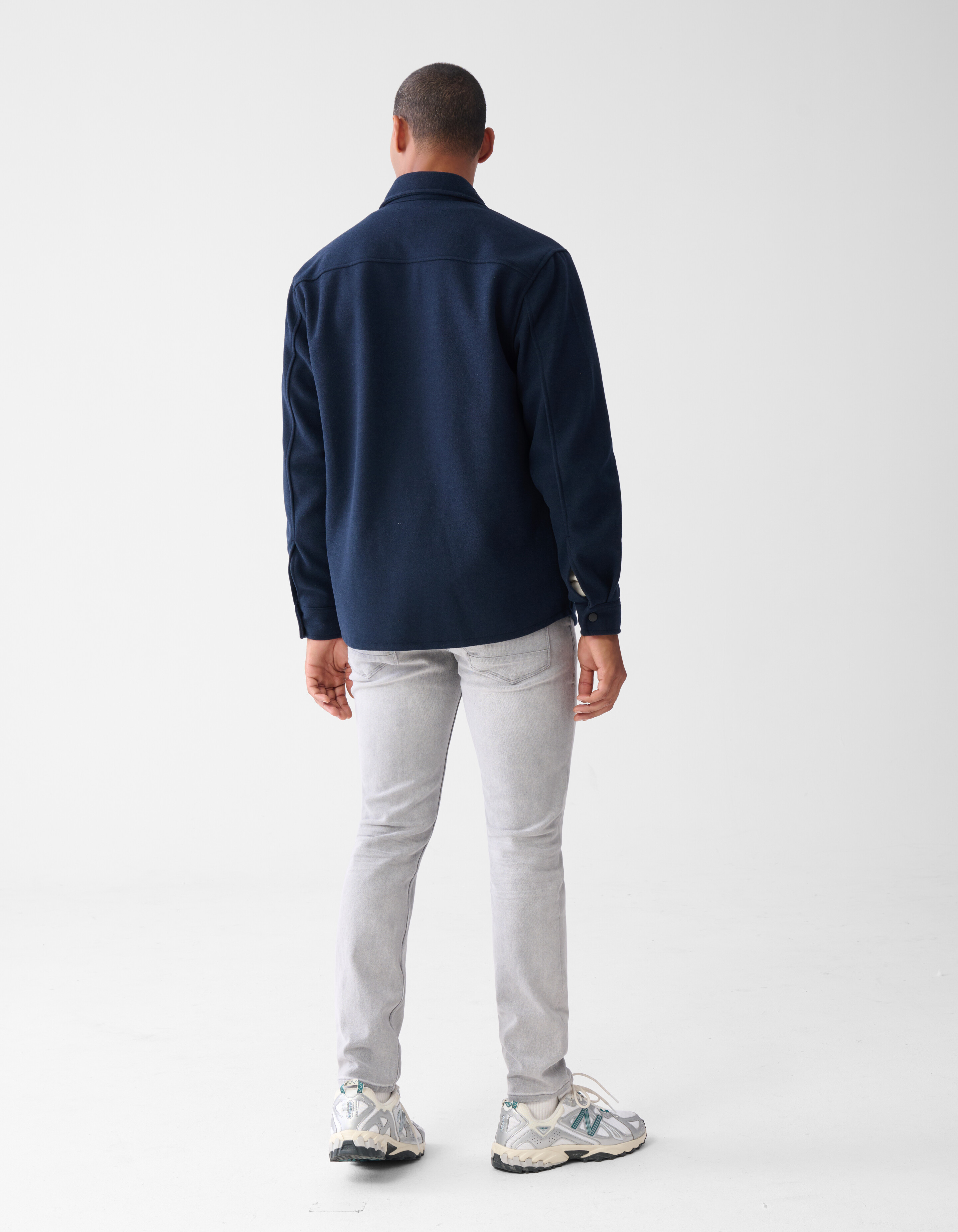 Zip Overshirt Donkerblauw SHOEBY MEN