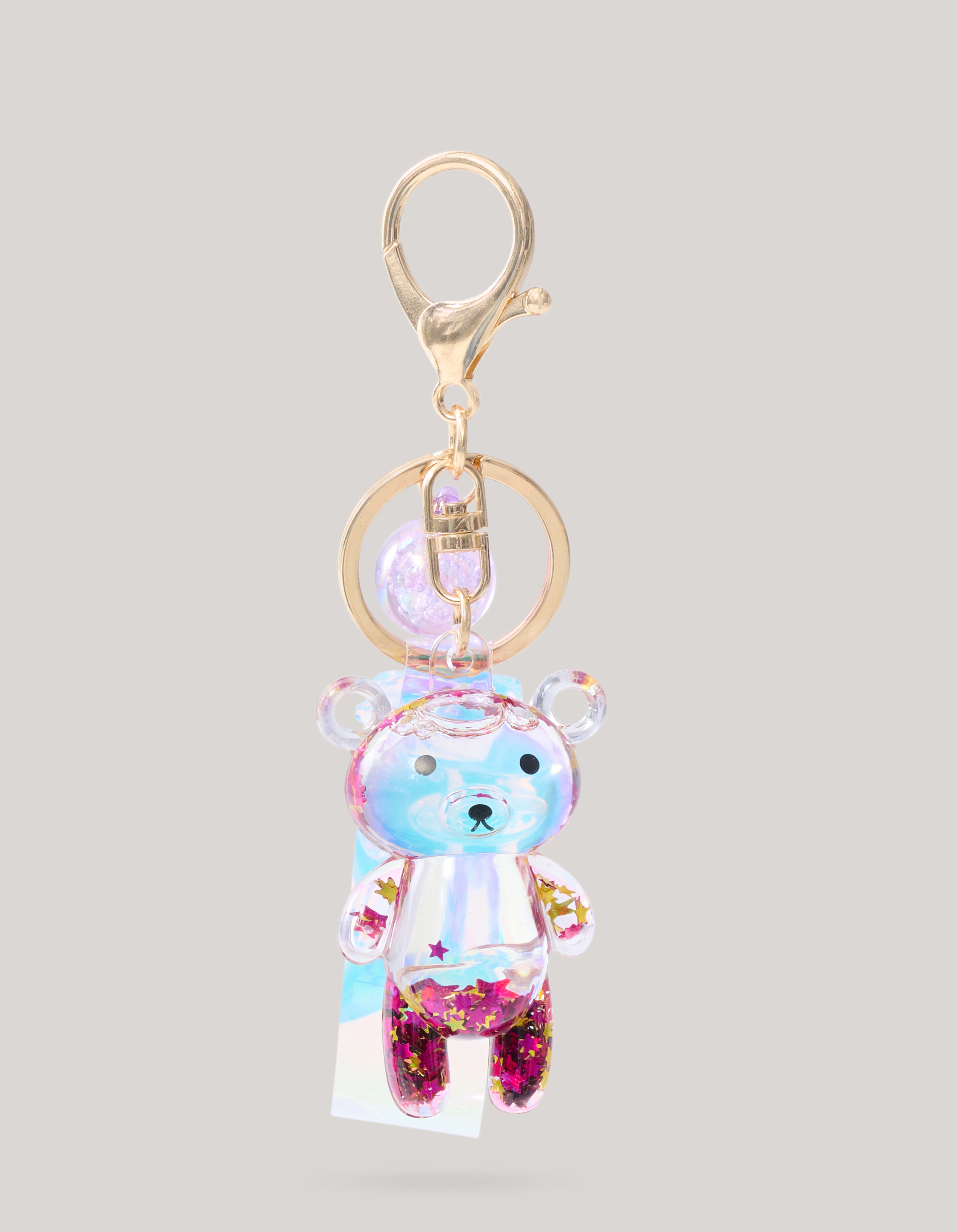 Beer sleutelhanger Roze SHOEBY ACCESSOIRES