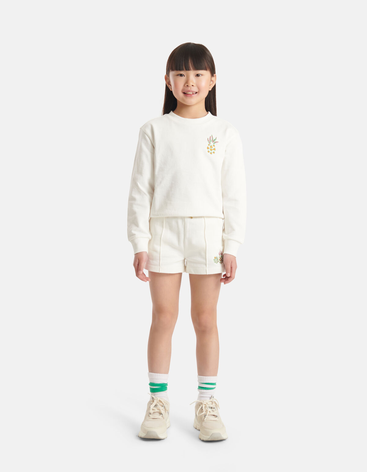 Geborduurde Sweater Gebroken Wit SHOEBY GIRLS