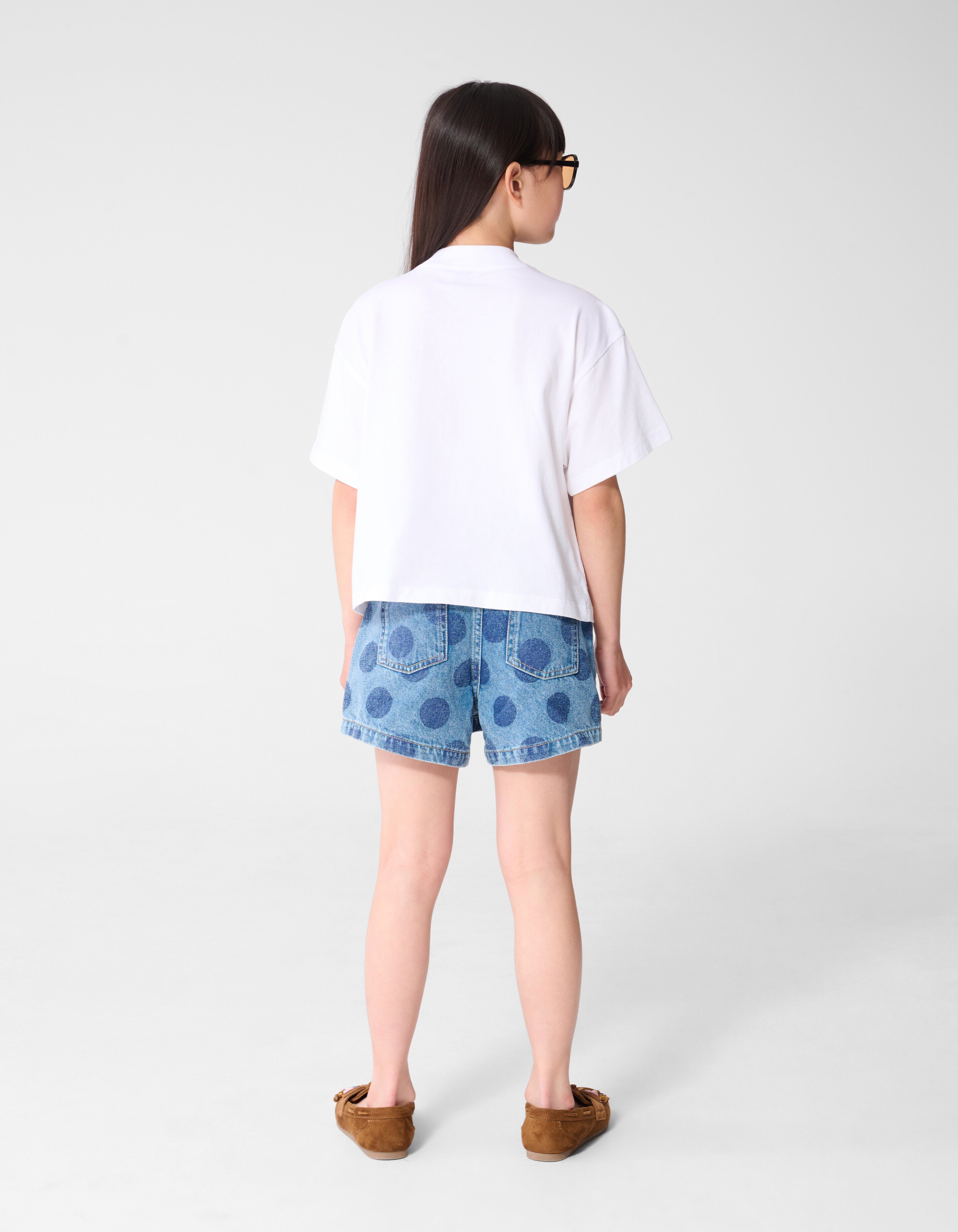 Sardine Embroidery T-shirt Wit SHOEBY GIRLS