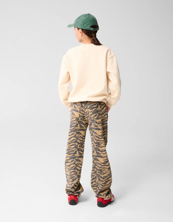 Tijger Wide Leg Jeans Bruin SHOEBY GIRLS