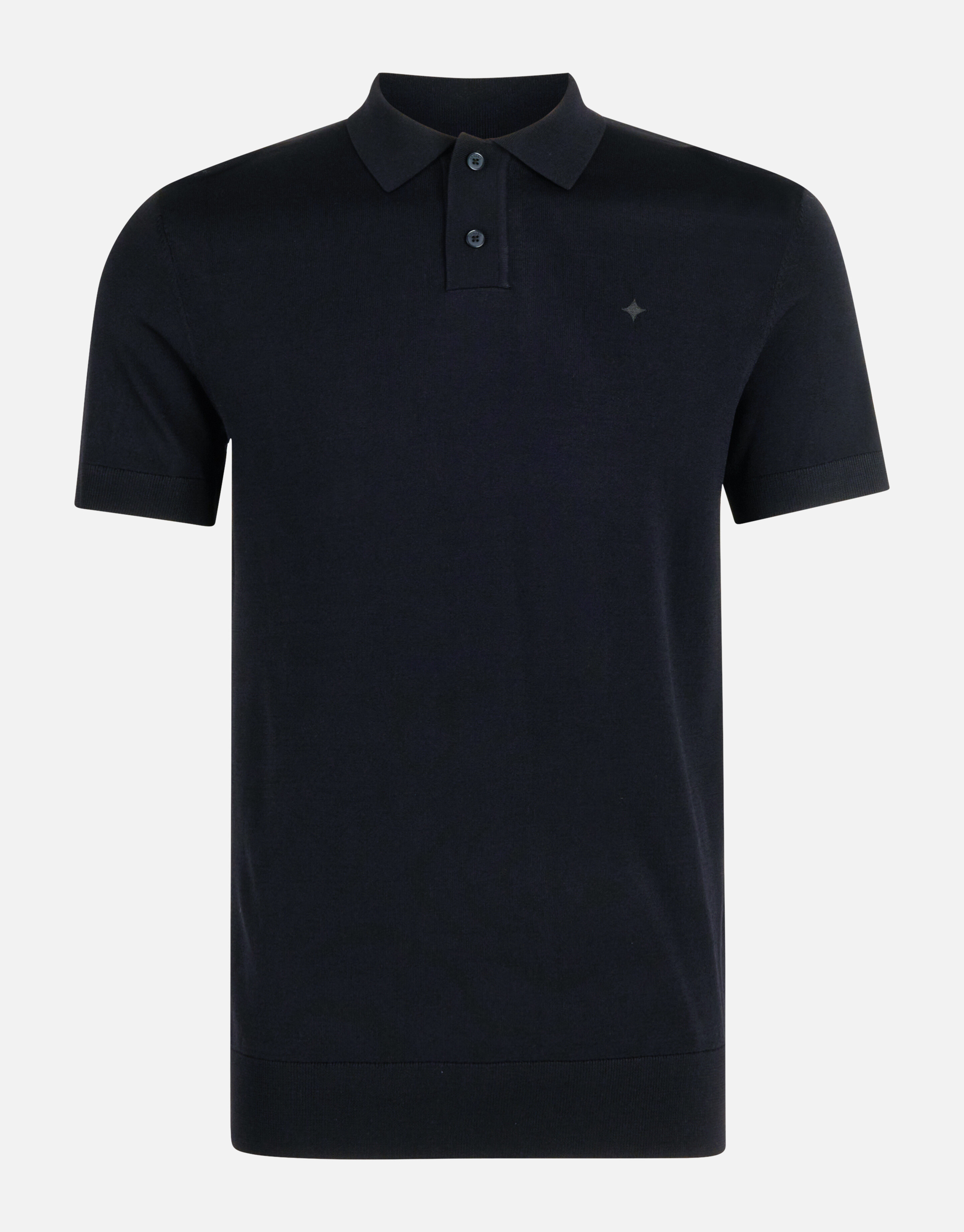 Gebreide Polo Zwart SHOEBY MEN