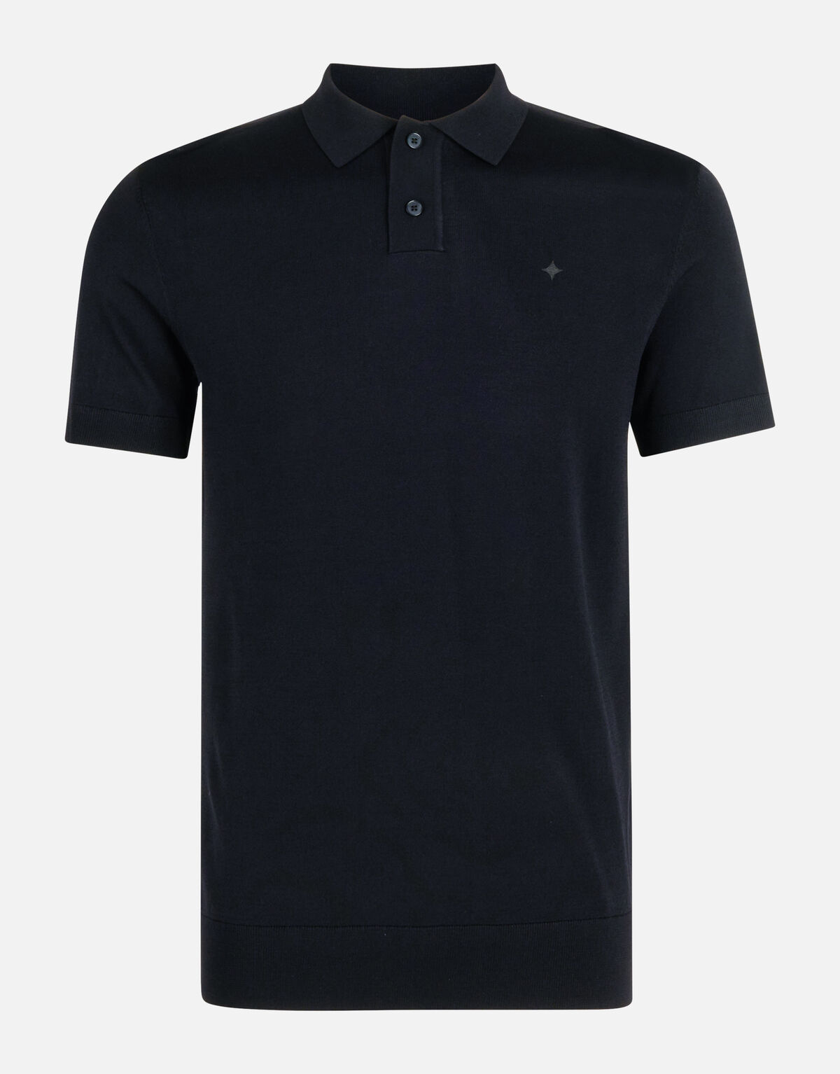 Gebreide Polo Zwart SHOEBY MEN