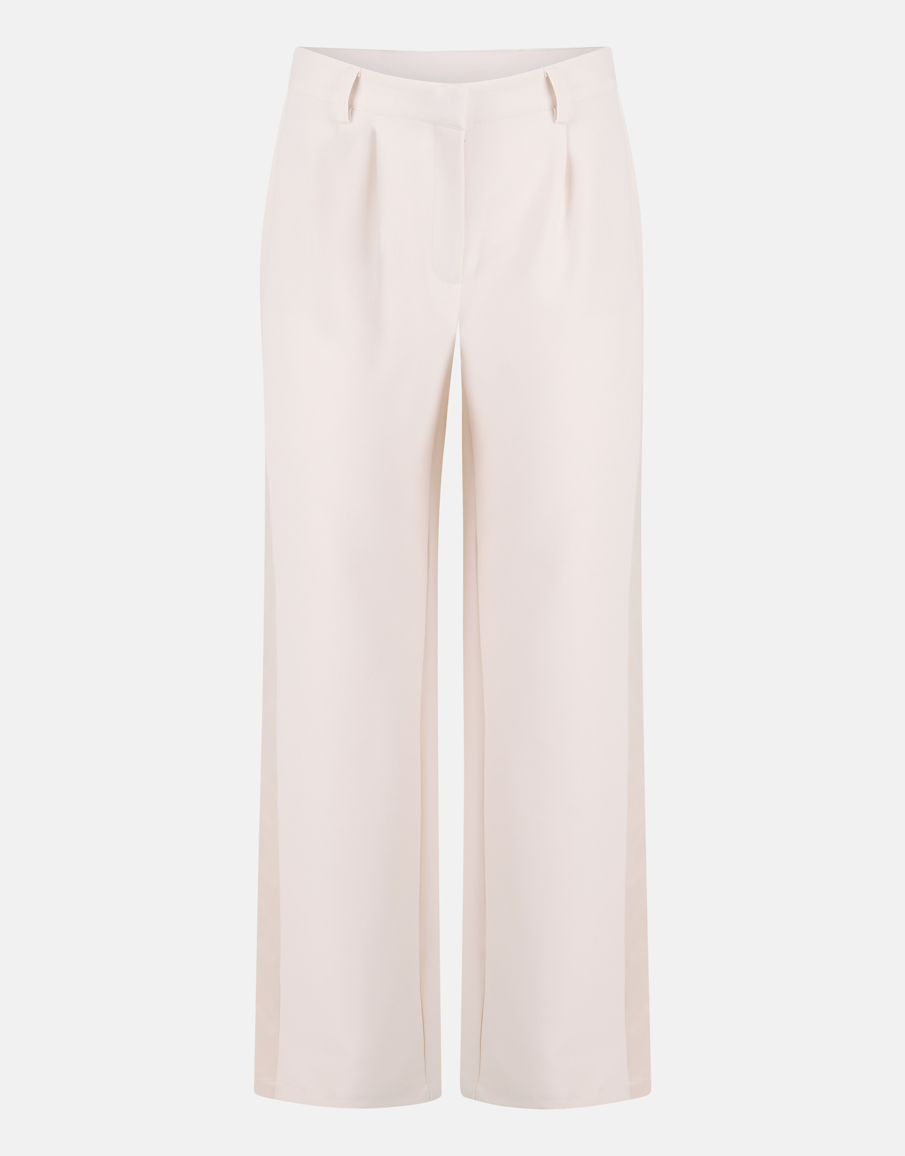 Wide Leg Stripe Pantalon Wit SHOEBY WOMEN