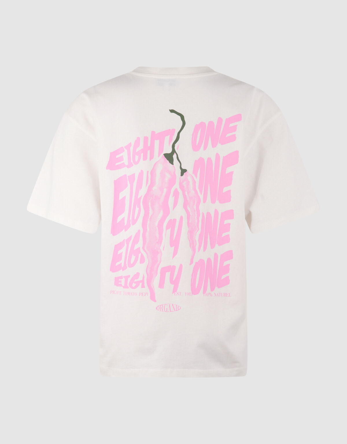 Pepper Artwork T-shirt Gebroken Wit SHOEBY WOMEN