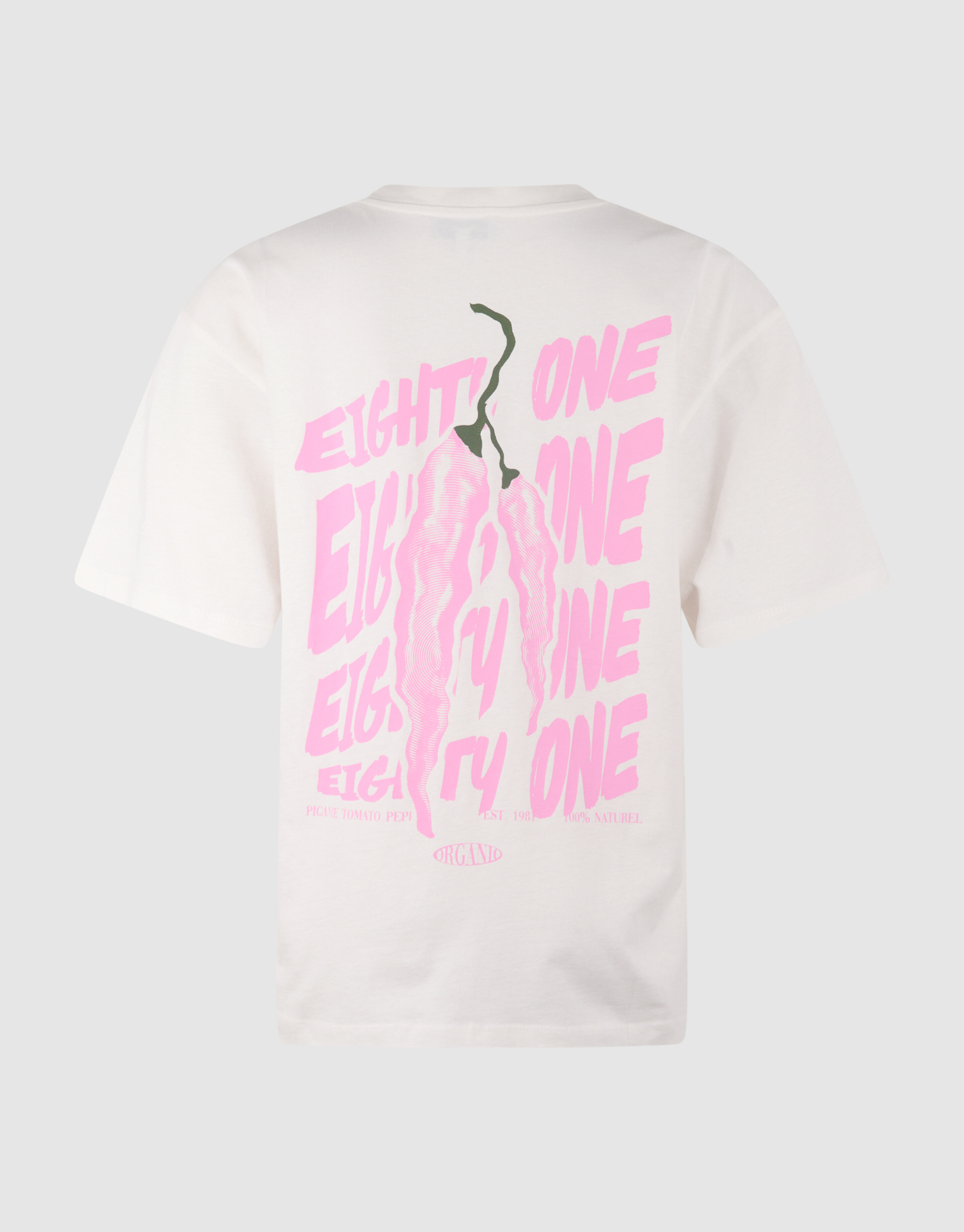 Pepper Artwork T-shirt Gebroken Wit SHOEBY WOMEN