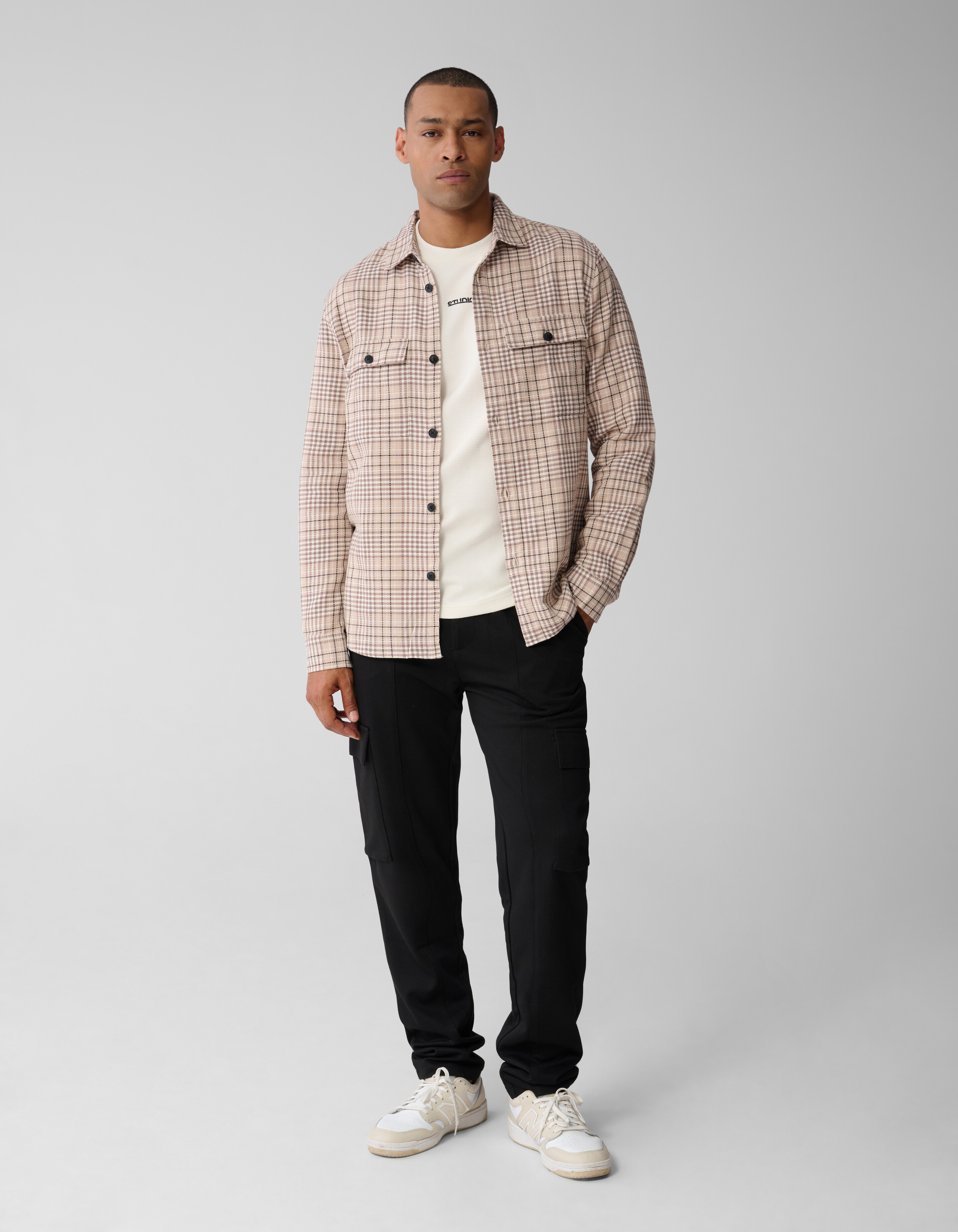 Ruiten Overshirt Zand SHOEBY MEN