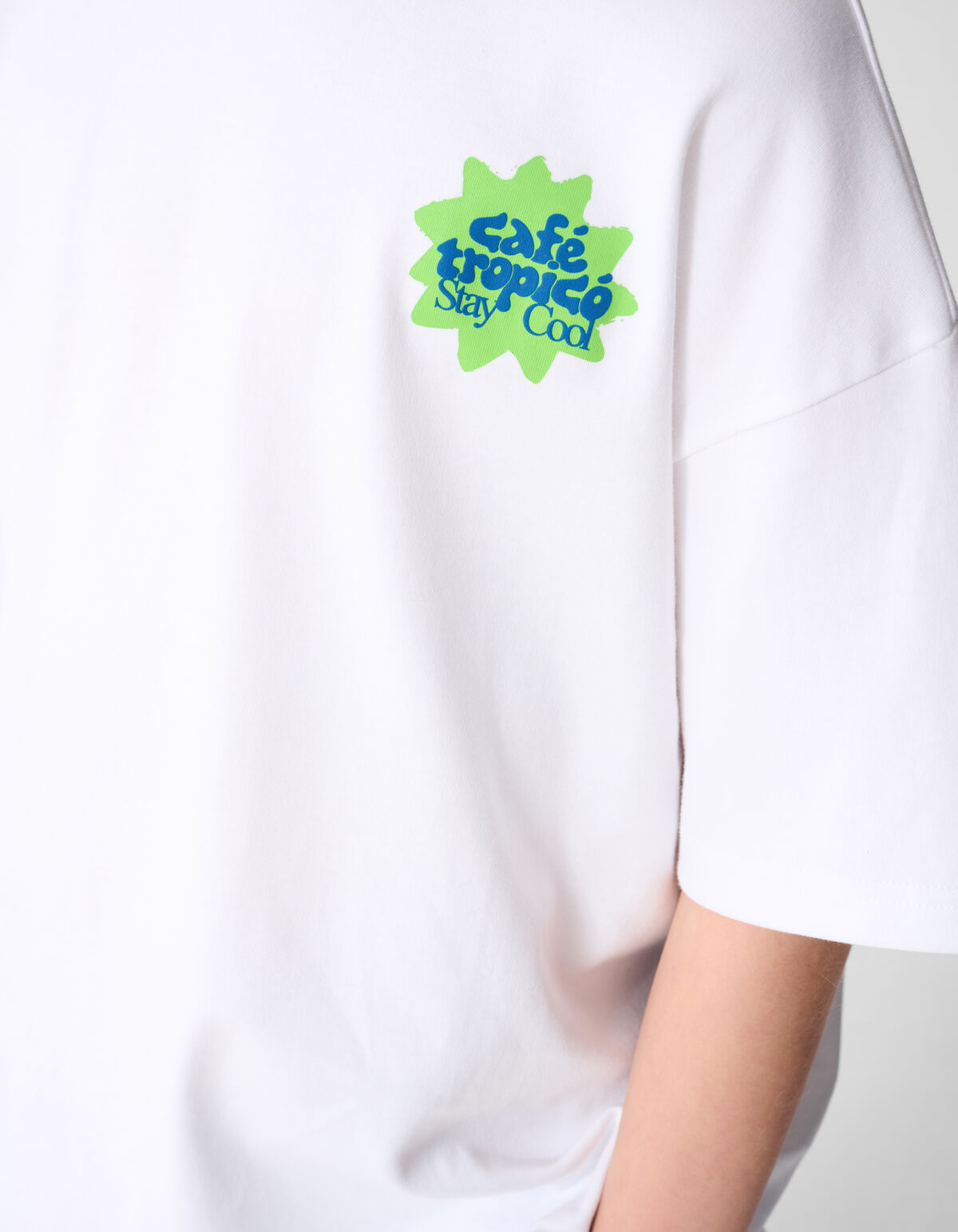 Stay Cool Artwork T-shirt Wit SHOEBY BOYS