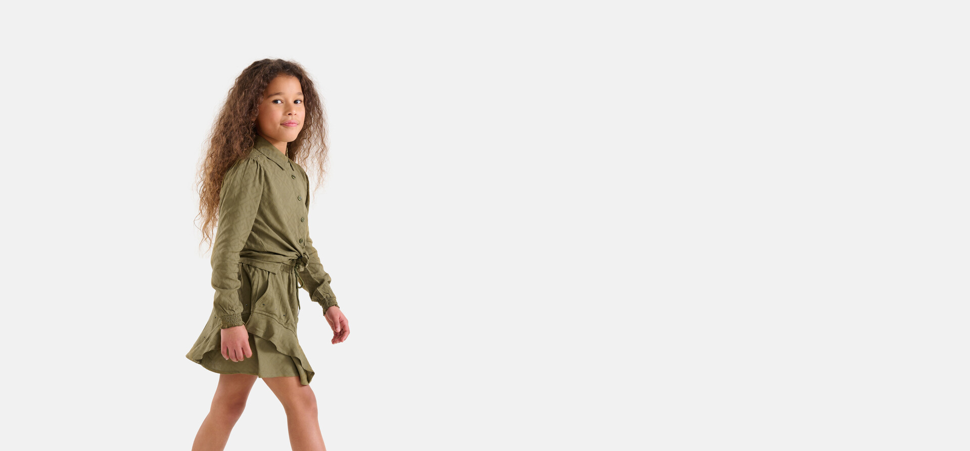 Stud Blouse Donkergroen SHOEBY GIRLS