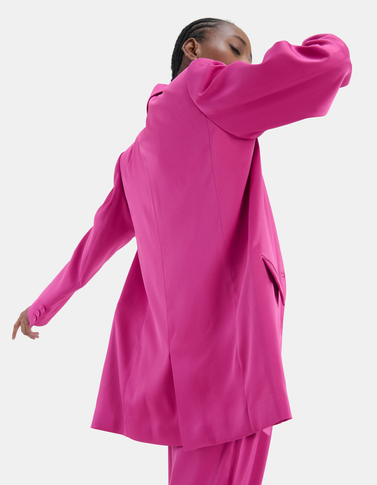 Pink Satin Blazer EKSEPT