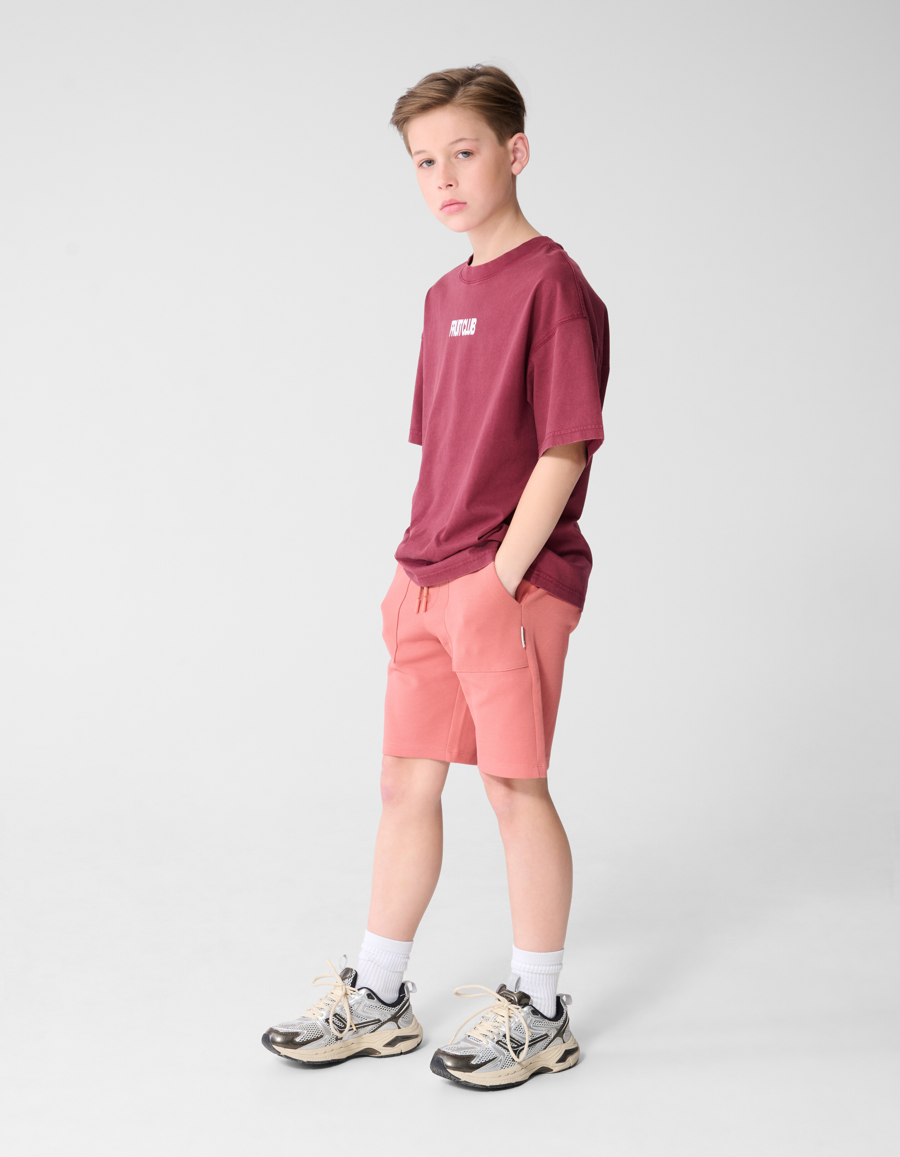 Fruit Club Artwork T-shirt Donkerrood SHOEBY BOYS